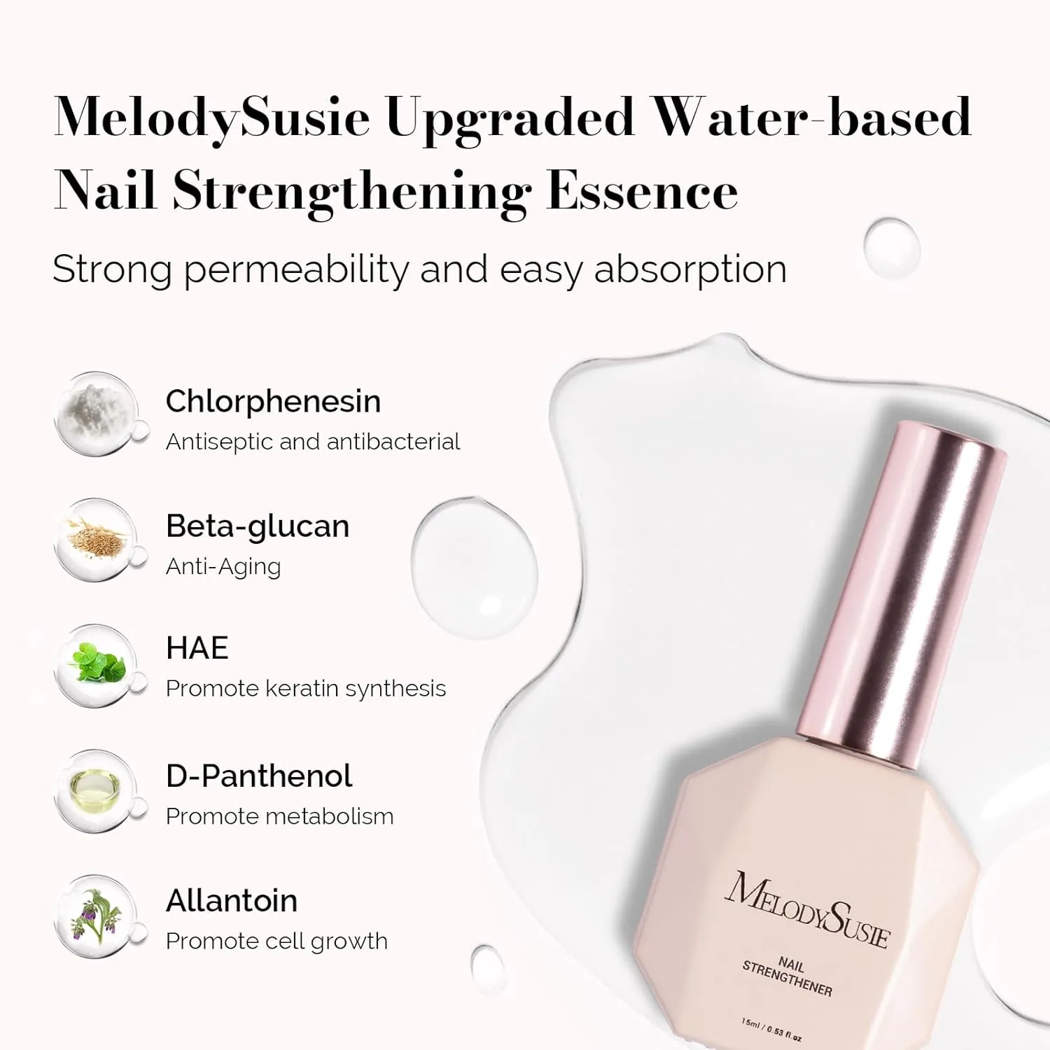 15ml Clear Nail Strengthener Gel