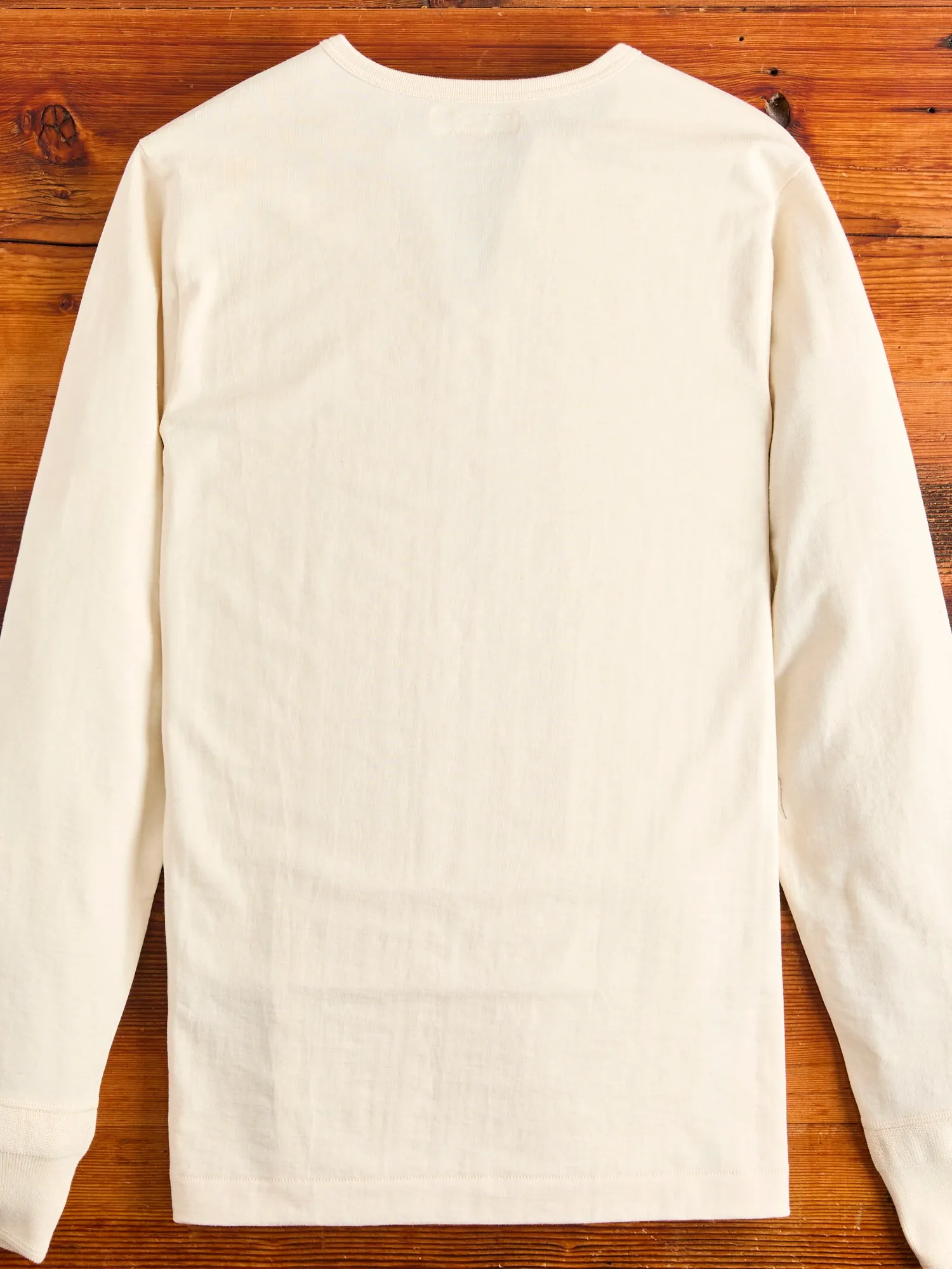 206 "Good Originals" 7.2oz Loopwheel Henley in Natural
