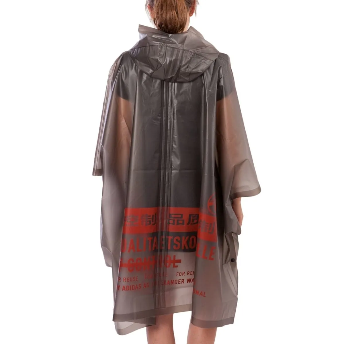 adidas by Alexander Wang AW Poncho (Dunkelgrau / Orange)