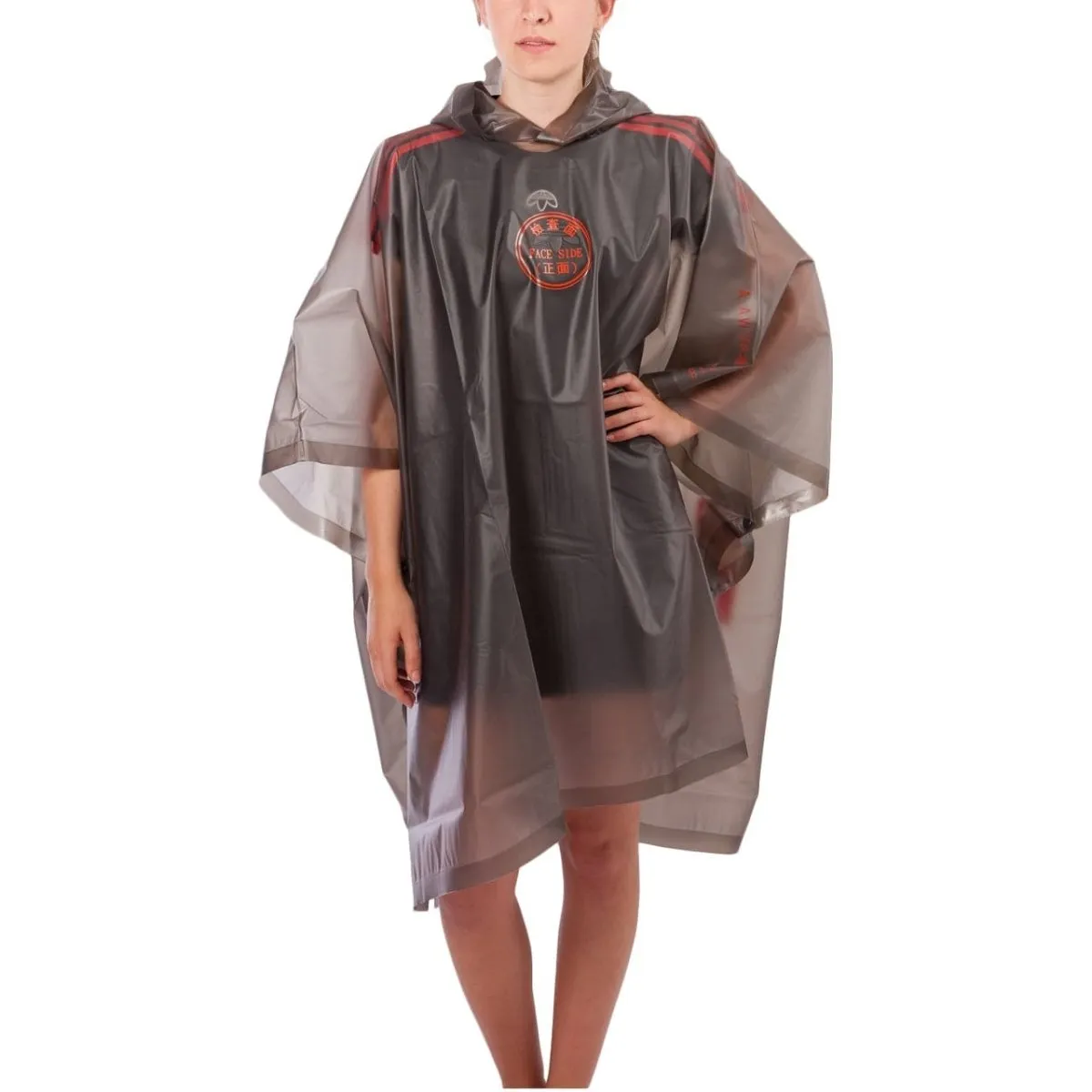 adidas by Alexander Wang AW Poncho (Dunkelgrau / Orange)