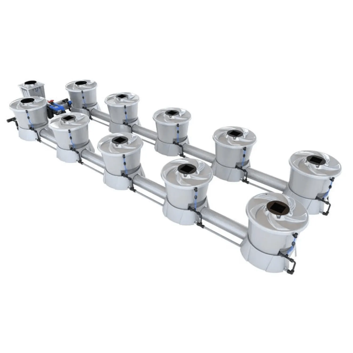ALIEN Hydroponics V-SYSTEM 10 Pot 2 Row Kit