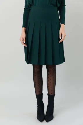 Apparalel Delta Skirt Forest Pine (Wide Pleat)
