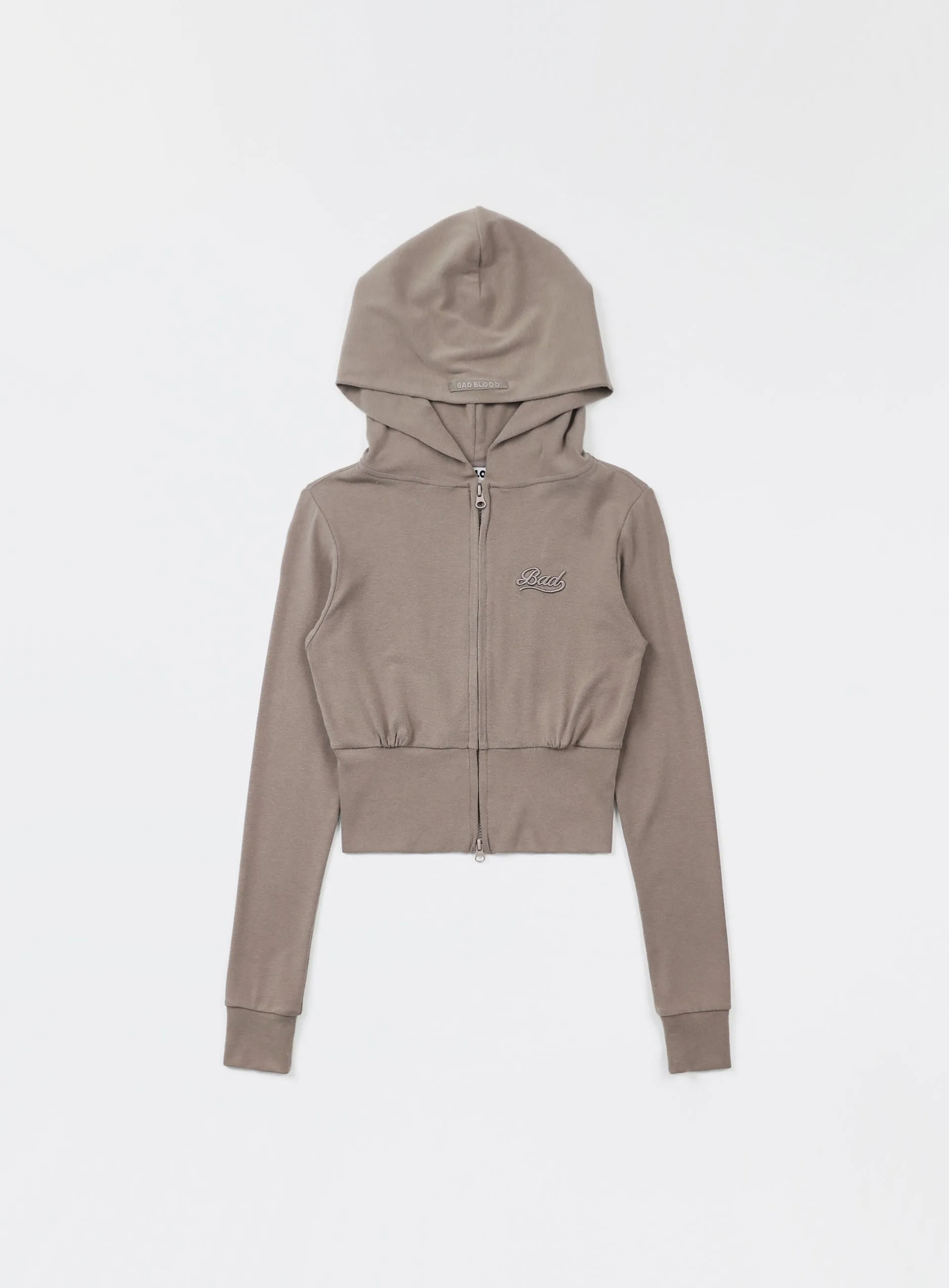 Badblood Beyond Soft Hood Zip-Up Slim Fit - Tobacco