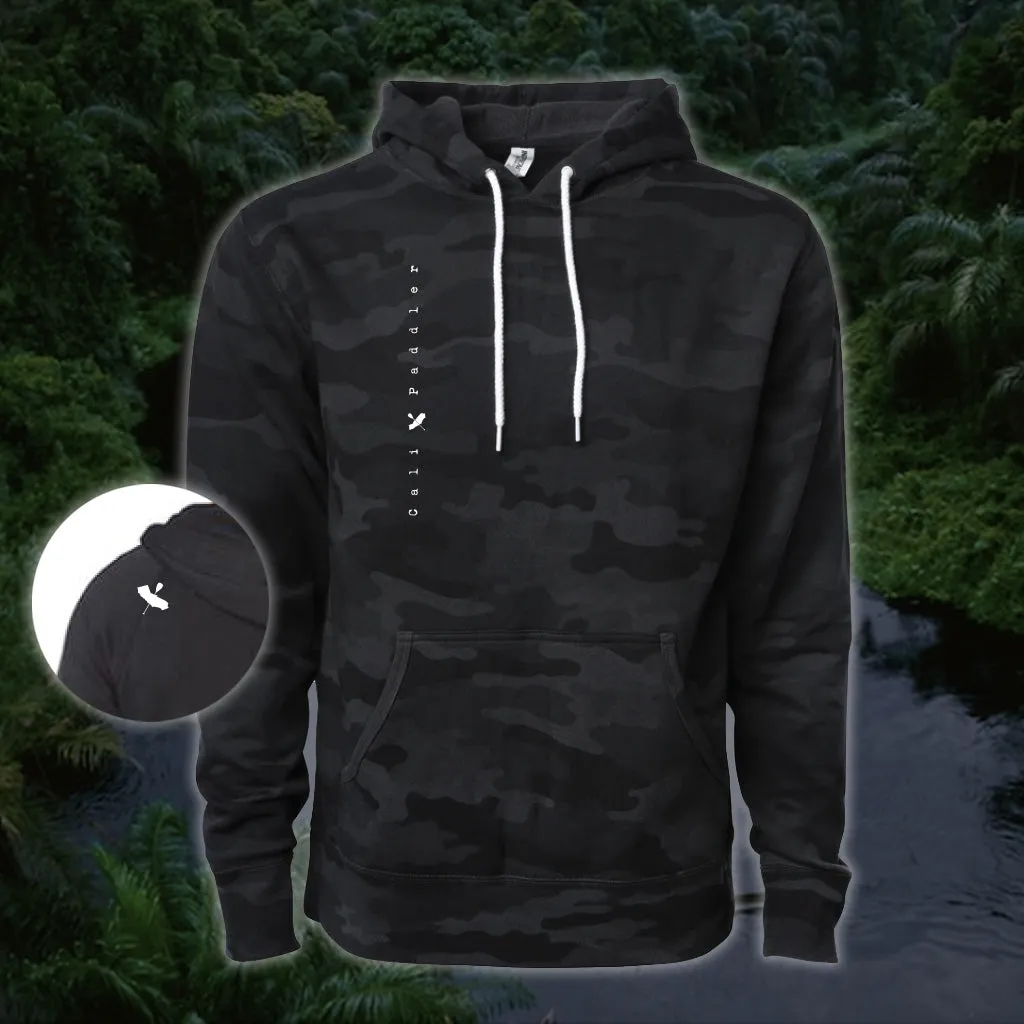 Black Camo Pullover Hoodie Sweatshirt