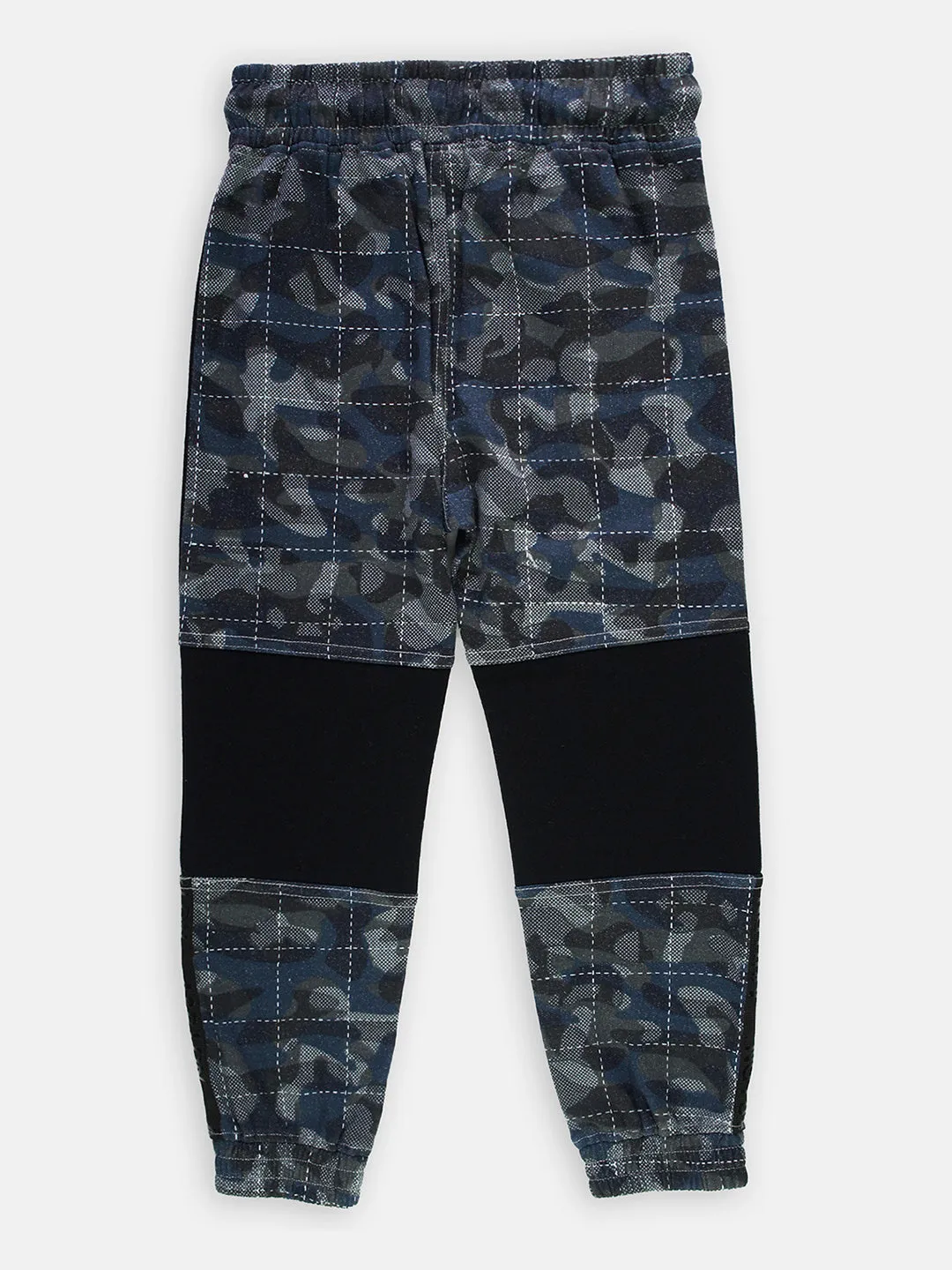 Boys Camo Printed Navy Joggers