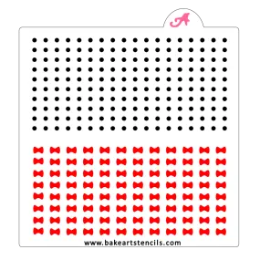 Buttons and Bows Sprinkles Stencil