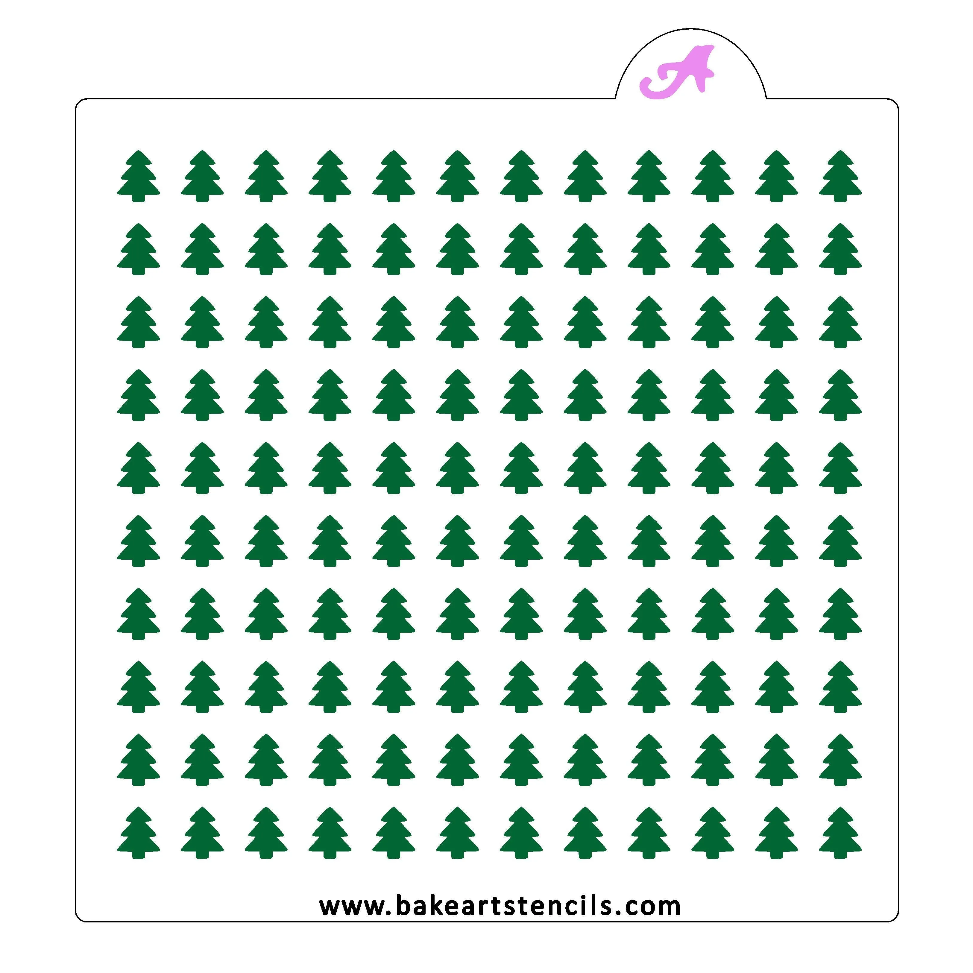 Christmas Tree Sprinkles Stencil