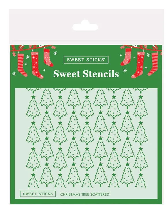 Christmas Trees Cookie Stencil