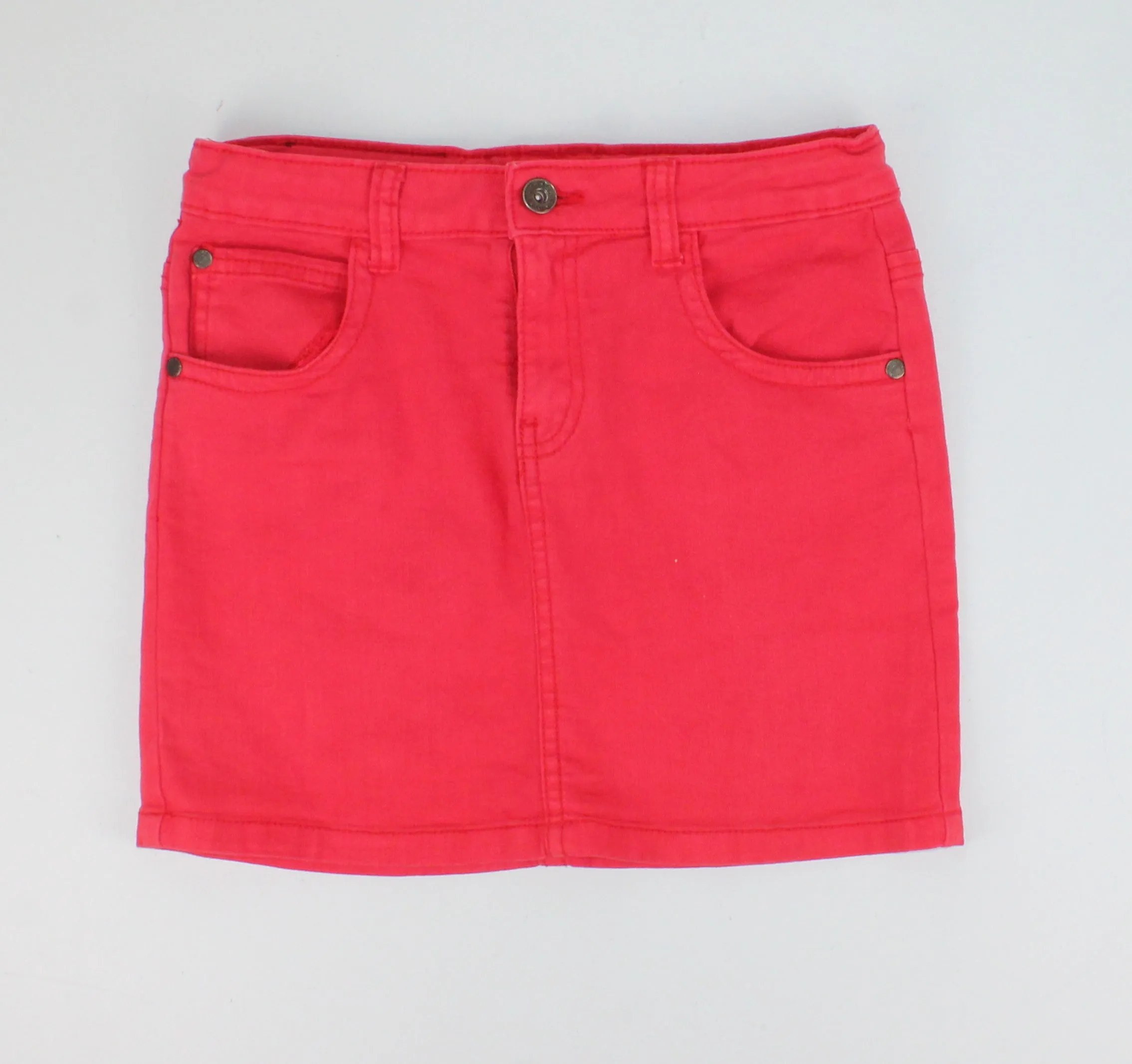 DUTCH JEANS RED DENIM SKIRT 14Y PRE-LOVED