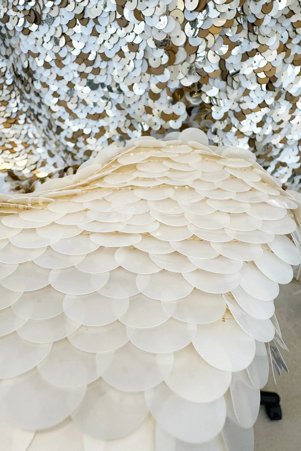 Gorgeous Resort 2013 Oscar de la Renta Runway Look 13 Gold Silver & Ivory Sequin Dress