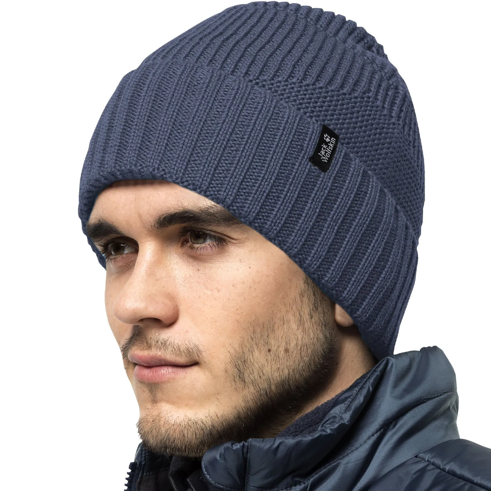 Jack Wolfskin Mens Woods Knitted Microfleece Lining Beanie