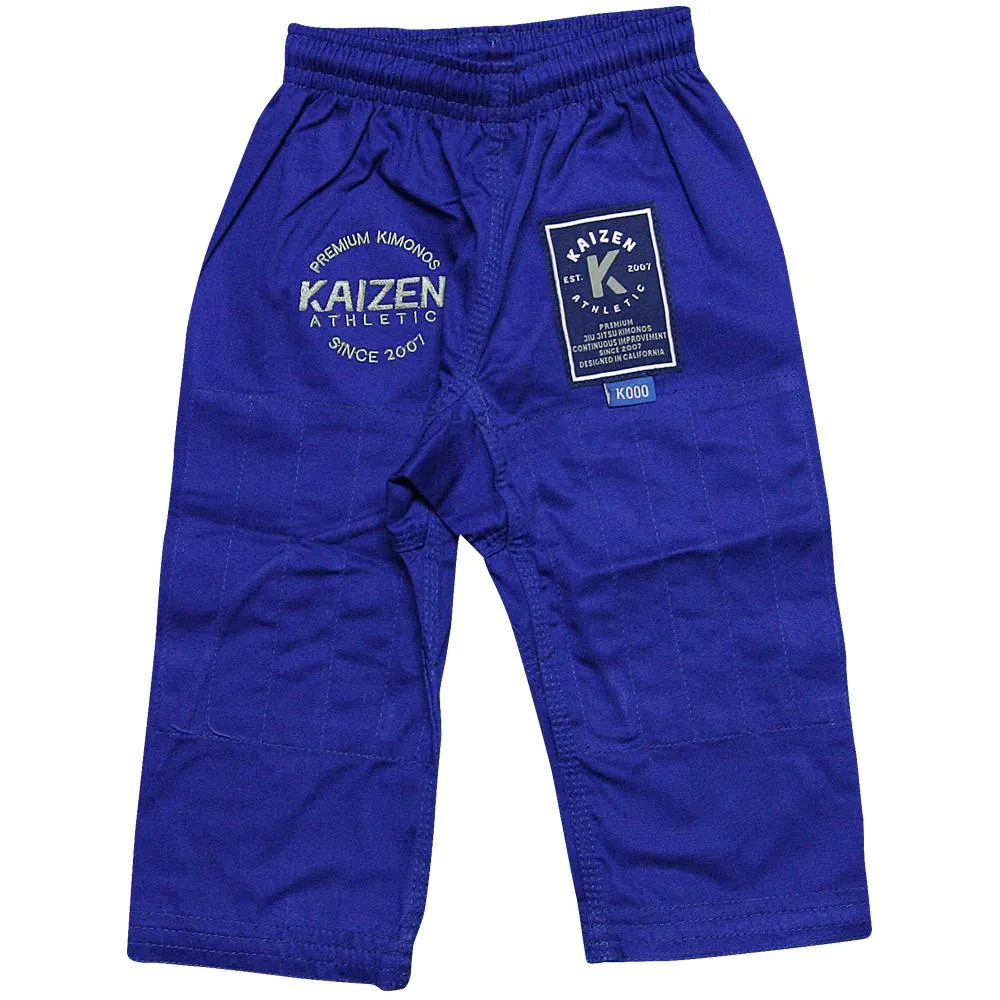 Kaizen Athletic Kid's Competitor Jiu Jitsu Kimono - BLUE (K00, K0 Only)