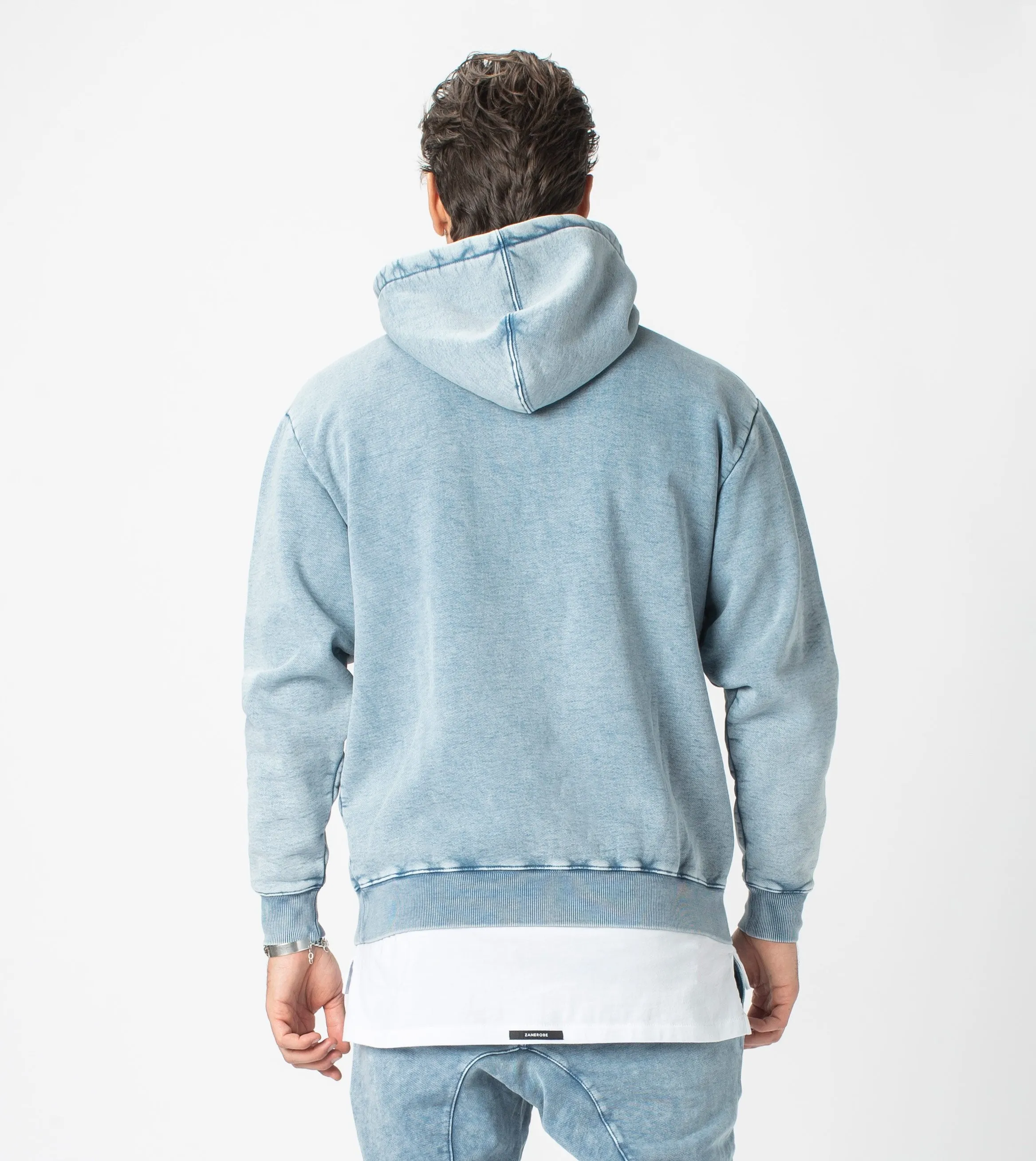 Lowgo Hood Sweat Salt Blue