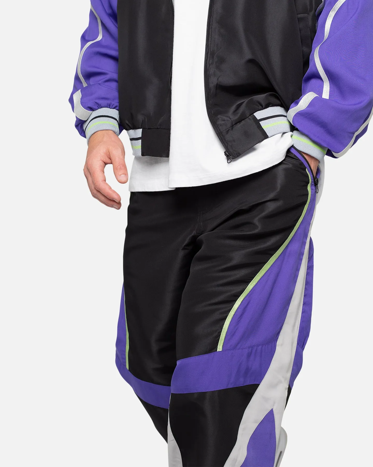 MNML Motocross Track Pants Purple