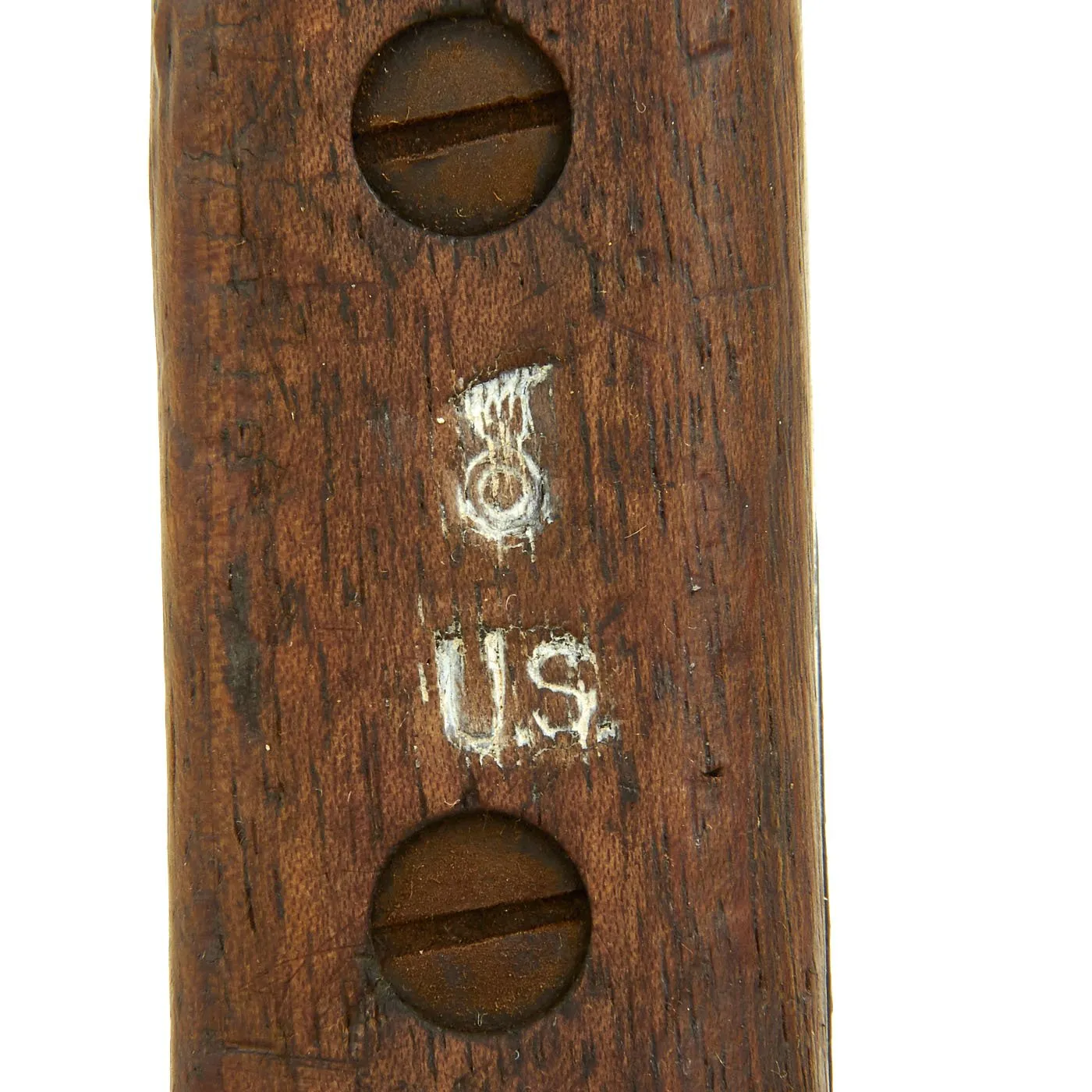 Original Canadian WWI Mk.I U.S. Marked Ross Rifle Bayonet with Scabbard in Canvas Frog - dated 1909