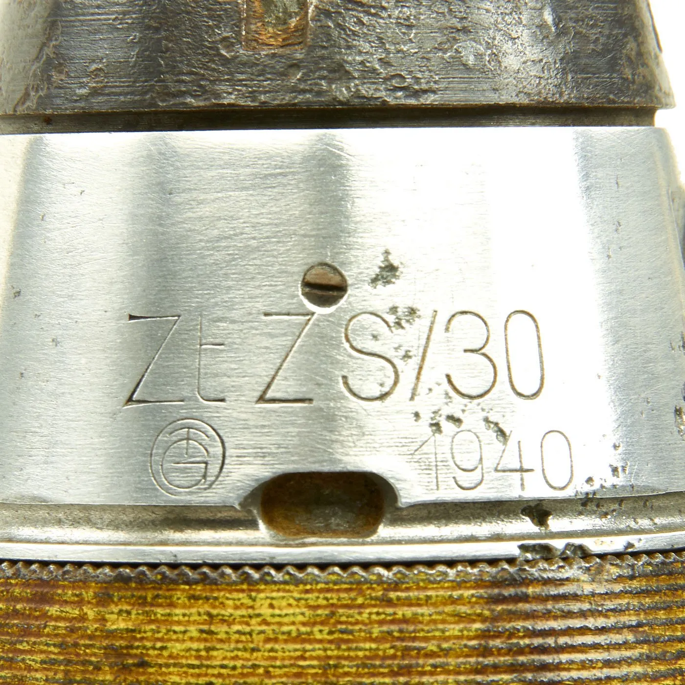 Original German WWII FlaK 88 High Explosive Inert Shell with Steel Casing - WWII Marked & Dated