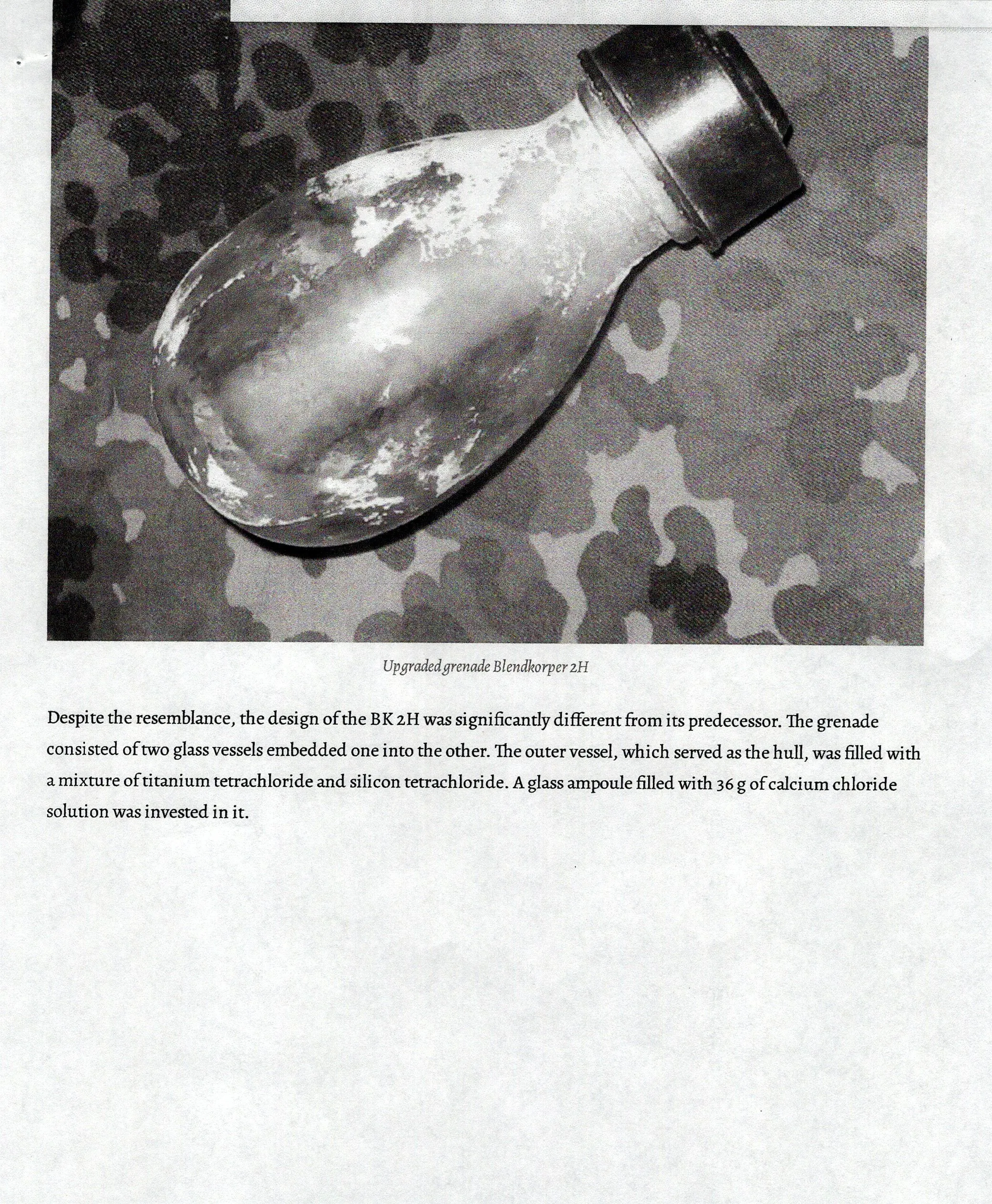 Original German WWII Inert BK-2H Blendkörper Frangible Chemical Smoke Glass Grenade Pieces in Cases