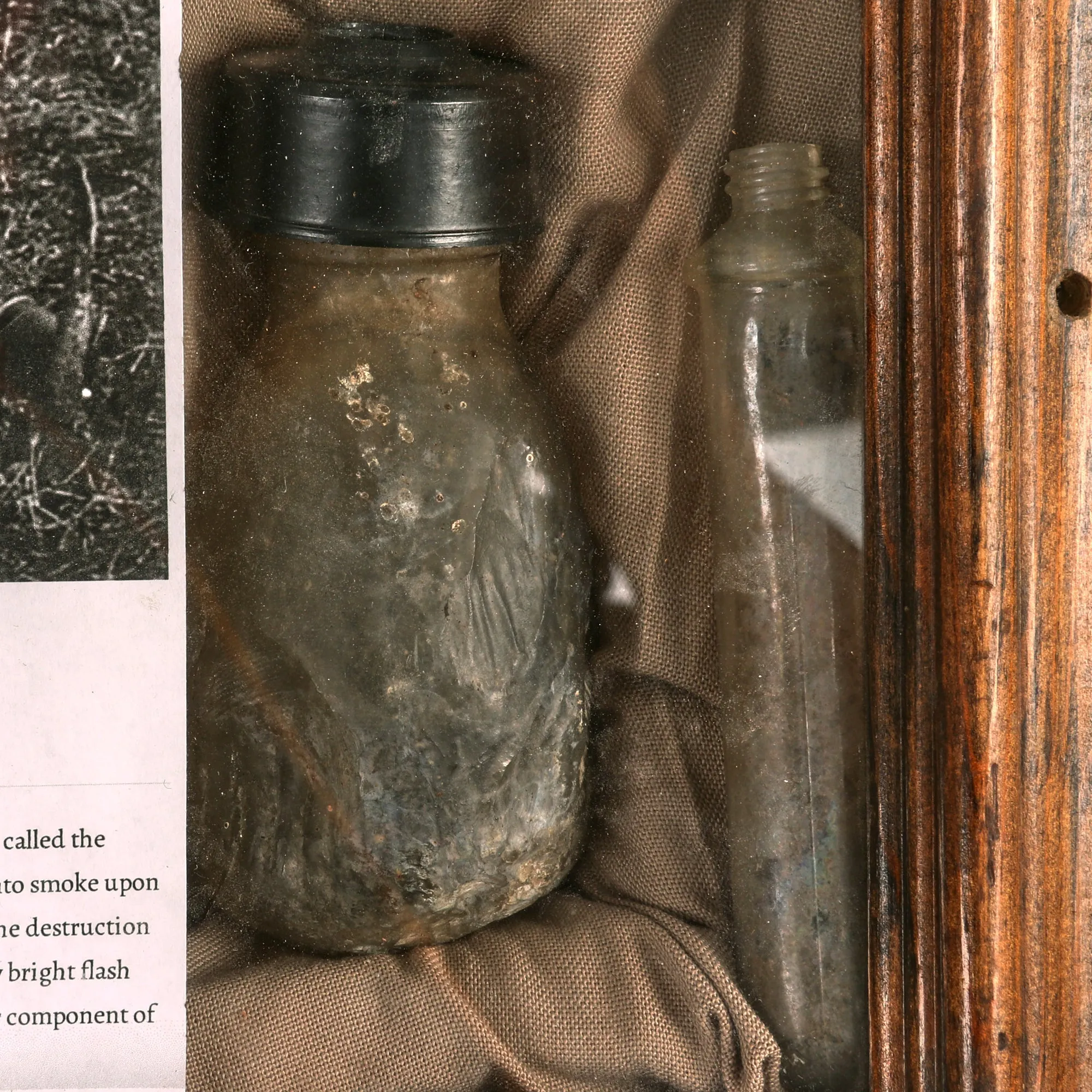 Original German WWII Inert BK-2H Blendkörper Frangible Chemical Smoke Glass Grenade Pieces in Cases