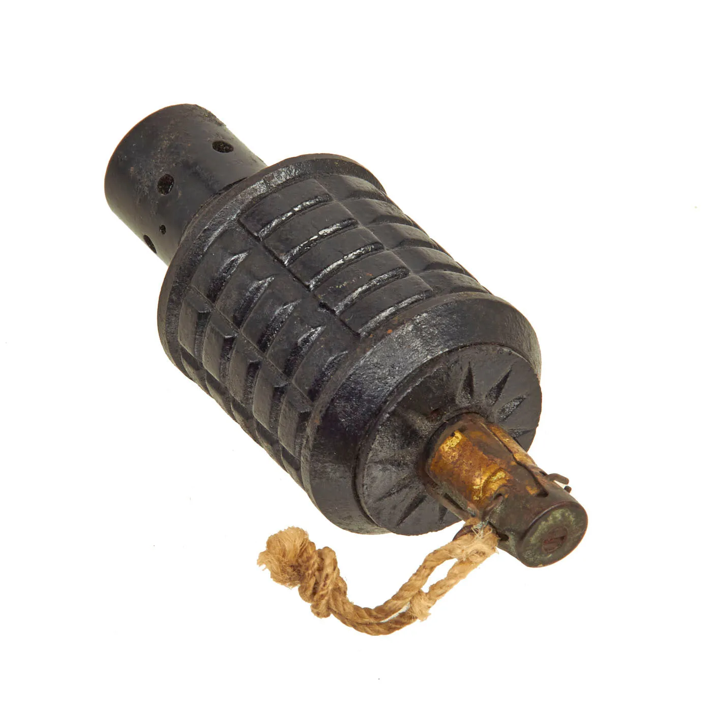 Original Japanese WWII Type 91 Hand Fragmentation Grenade dated 1941 with Booster - Inert