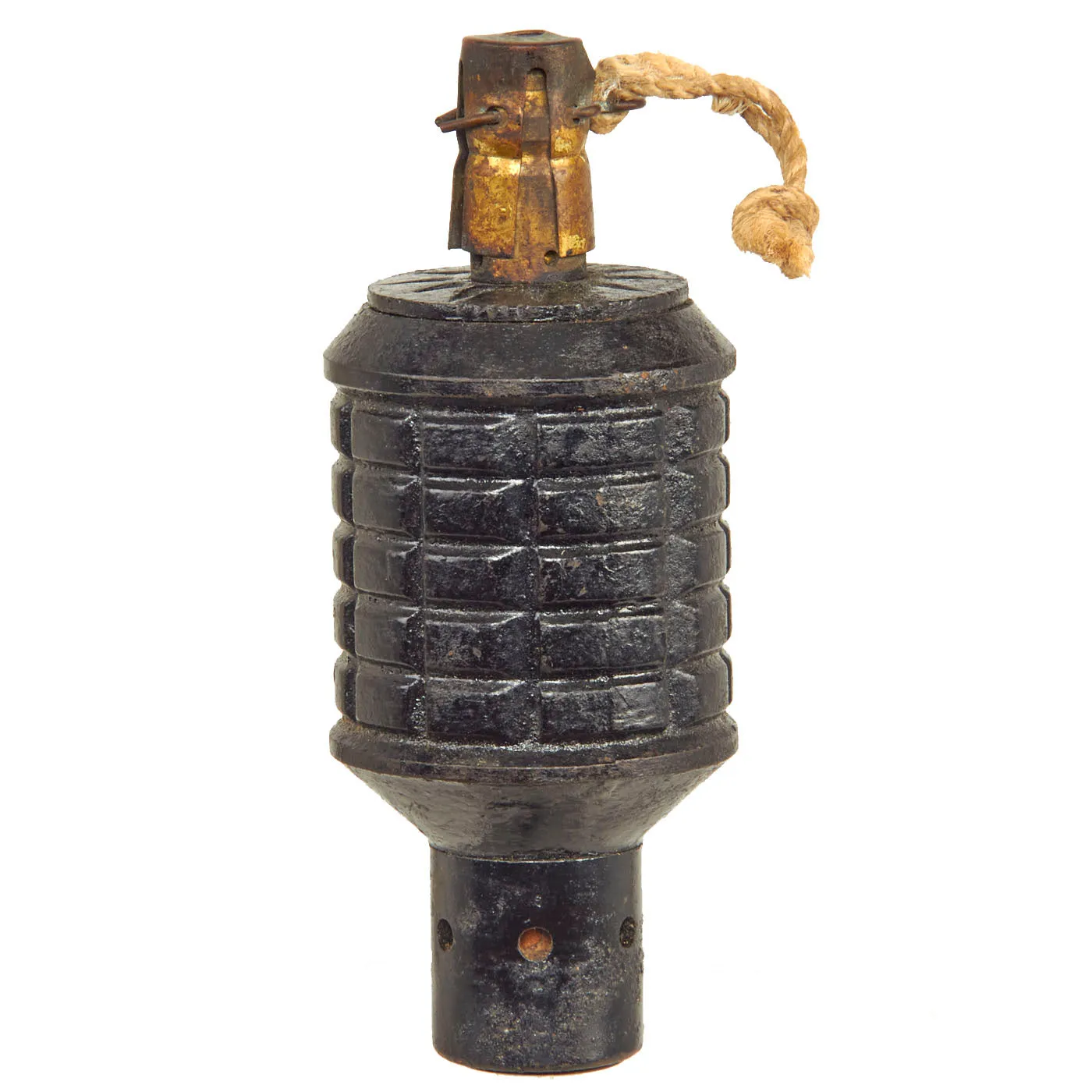 Original Japanese WWII Type 91 Hand Fragmentation Grenade dated 1941 with Booster - Inert