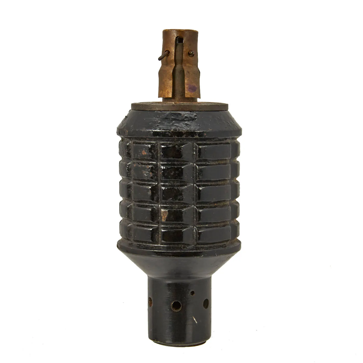 Original Japanese WWII Type 91 Hand Fragmentation Grenade dated 1941 with Integral Booster - Inert