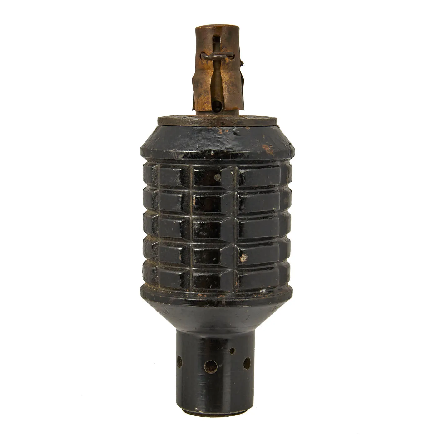 Original Japanese WWII Type 91 Hand Fragmentation Grenade dated 1941 with Integral Booster - Inert