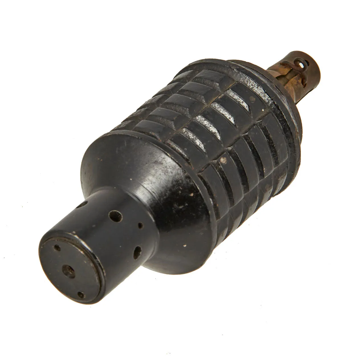 Original Japanese WWII Type 91 Hand Fragmentation Grenade dated 1941 with Integral Booster - Inert