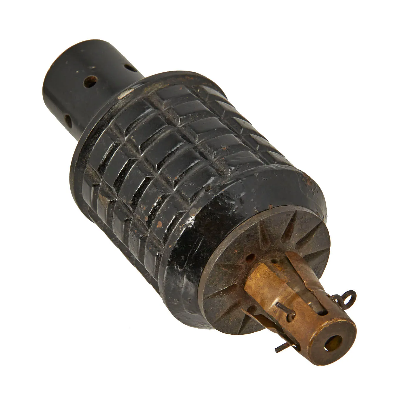 Original Japanese WWII Type 91 Hand Fragmentation Grenade dated 1941 with Integral Booster - Inert