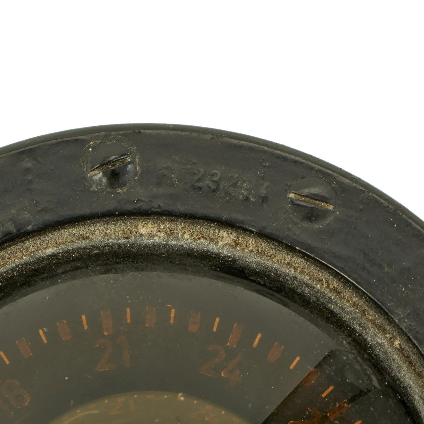 Original Rare German WWII Panzer Tank Orterkompaß OK 38 Compass by W. Ludolph in Display Case