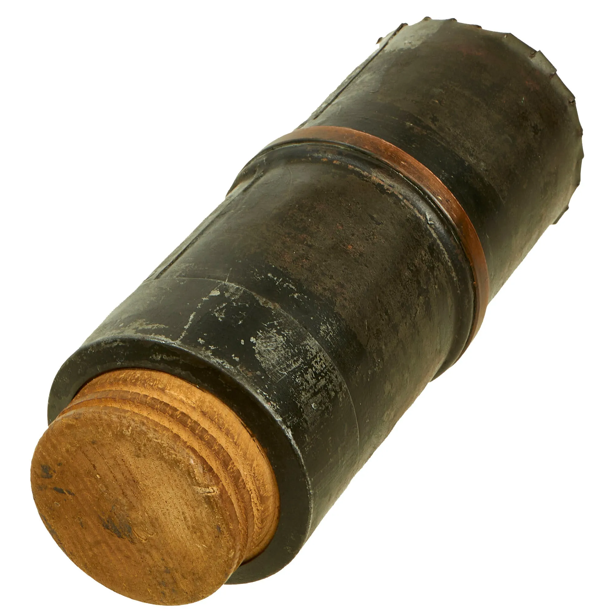 Original U.S. Civil War Inert 3” 12 Pounder Anti-Personnel Canister Shot With Shot - Rare