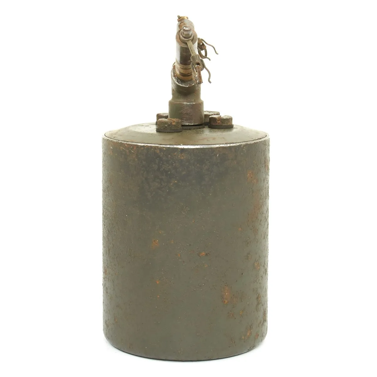 Original WWII German 1938 Bouncing Betty S-Mine with Shrapnel and Mock Explosive