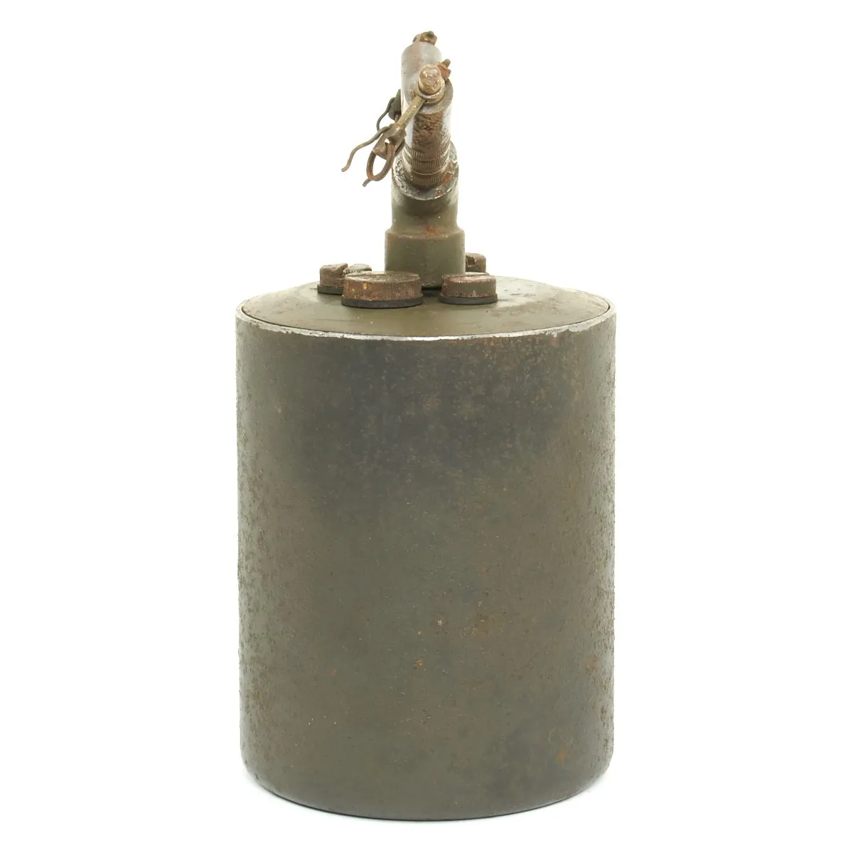 Original WWII German 1938 Bouncing Betty S-Mine with Shrapnel and Mock Explosive