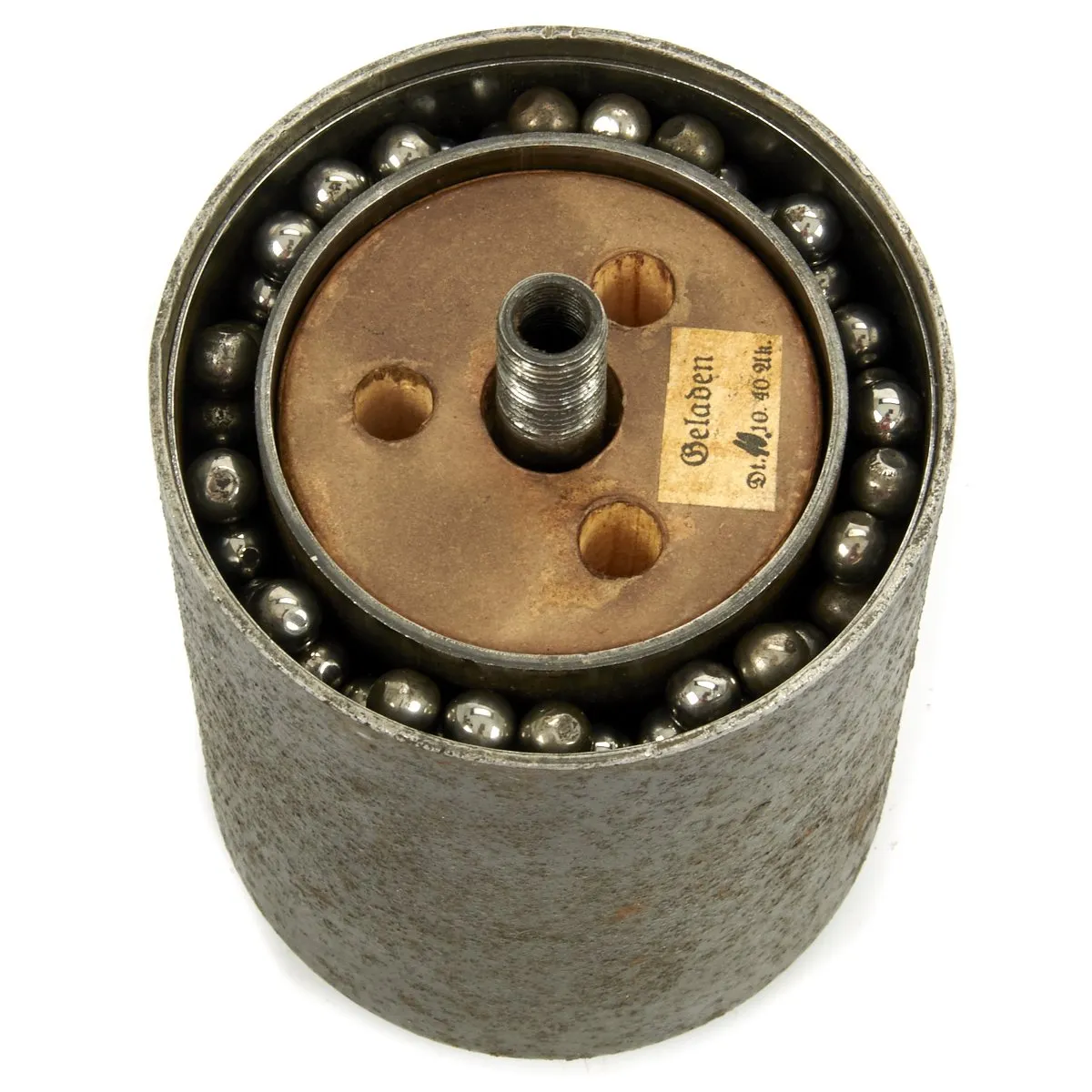 Original WWII German 1938 Bouncing Betty S-Mine with Shrapnel and Mock Explosive