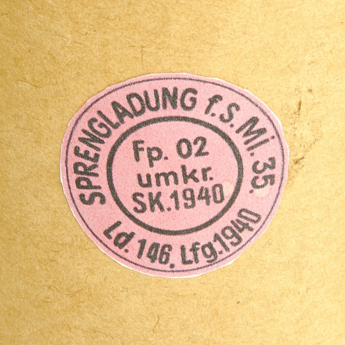 Original WWII German 1940 dated Bouncing Betty S-Mine by HWS with Shrapnel and Mock Explosive