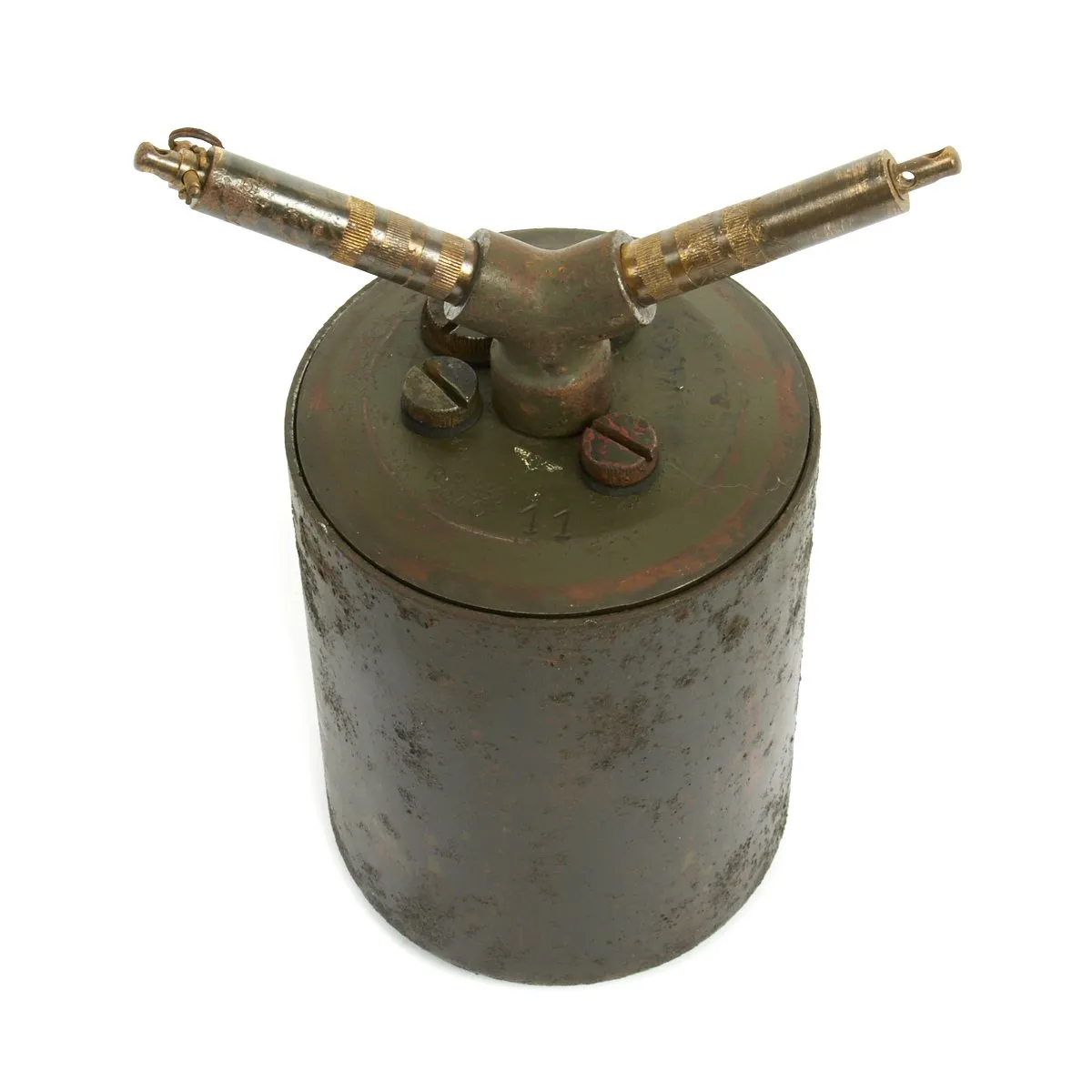 Original WWII German 1940 dated Bouncing Betty S-Mine by Richard Rinker 336
