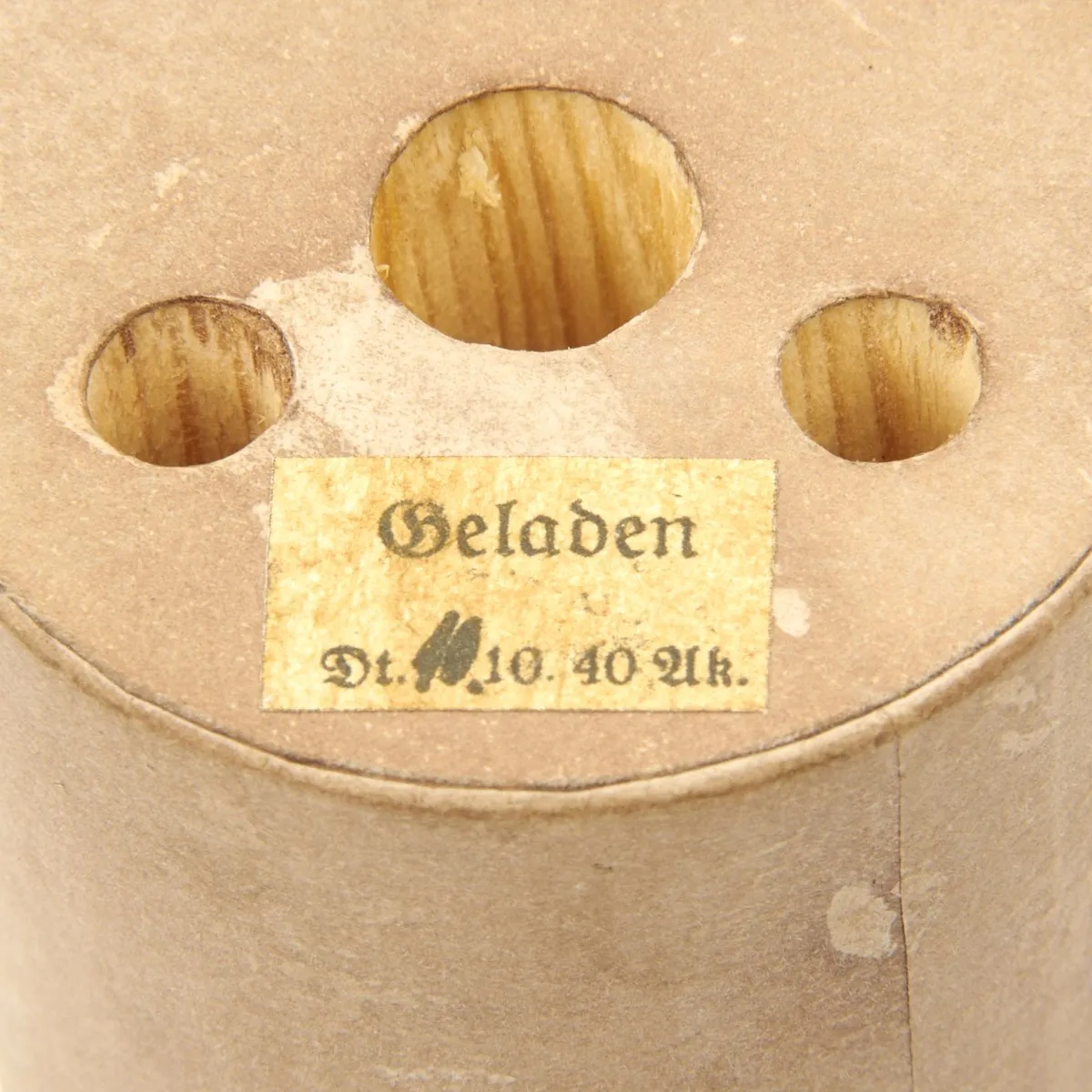 Original WWII German 1940 dated Bouncing Betty S-Mine by Richard Rinker with Shrapnel and Mock Explosive