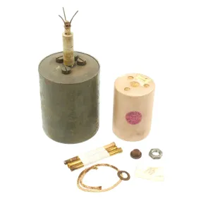 Original WWII German 1940 dated Bouncing Betty S-Mine by Richard Rinker with Shrapnel and Mock Explosive