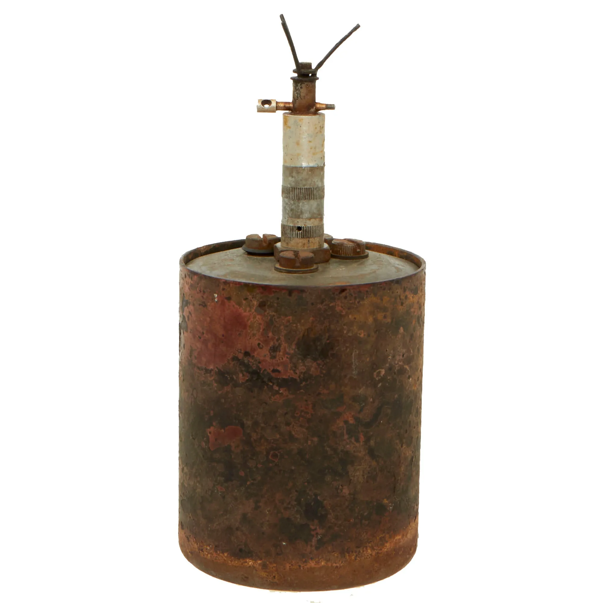 Original WWII German 1940 dated Bouncing Betty S-Mine with Pressure Fuse