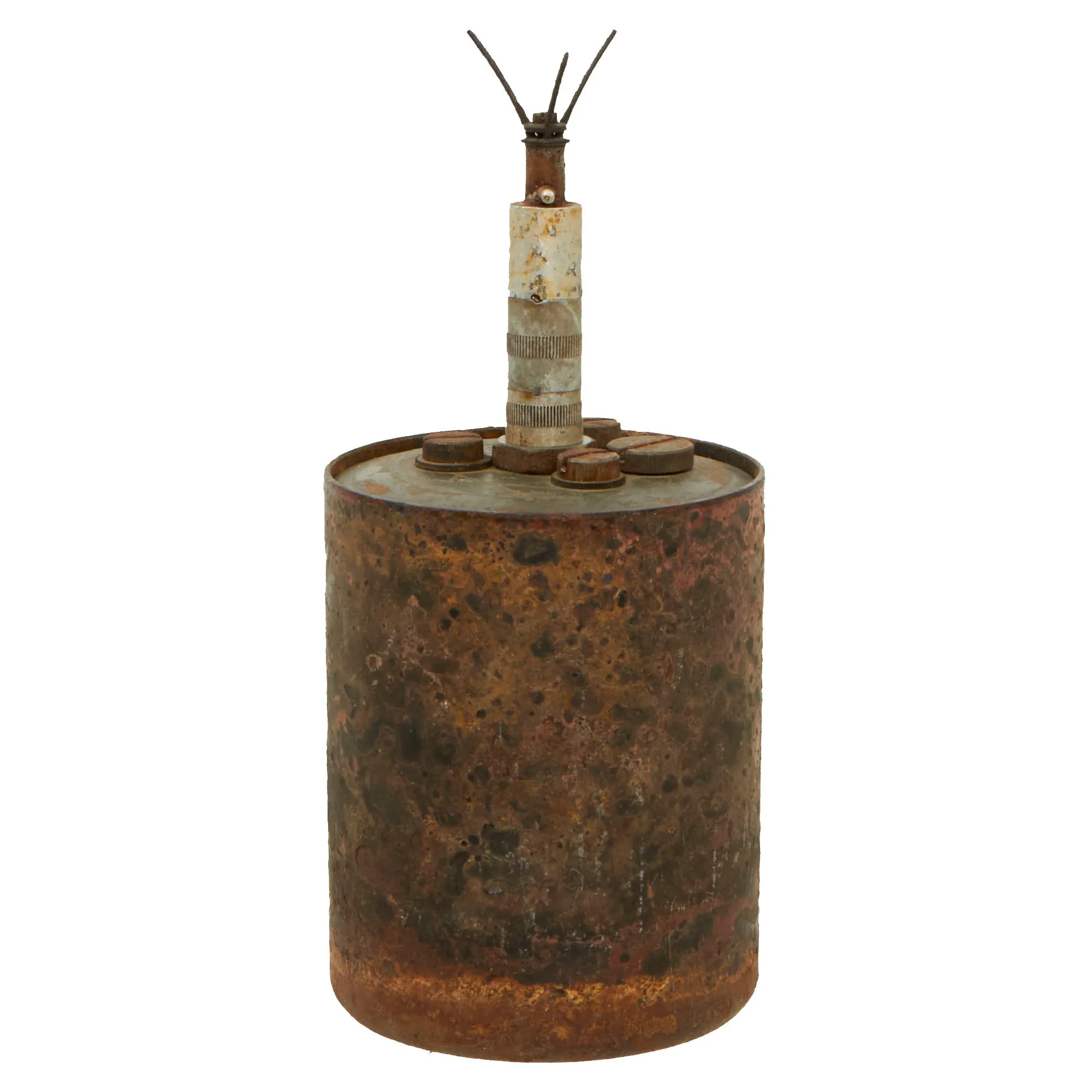 Original WWII German 1940 dated Bouncing Betty S-Mine with Pressure Fuse