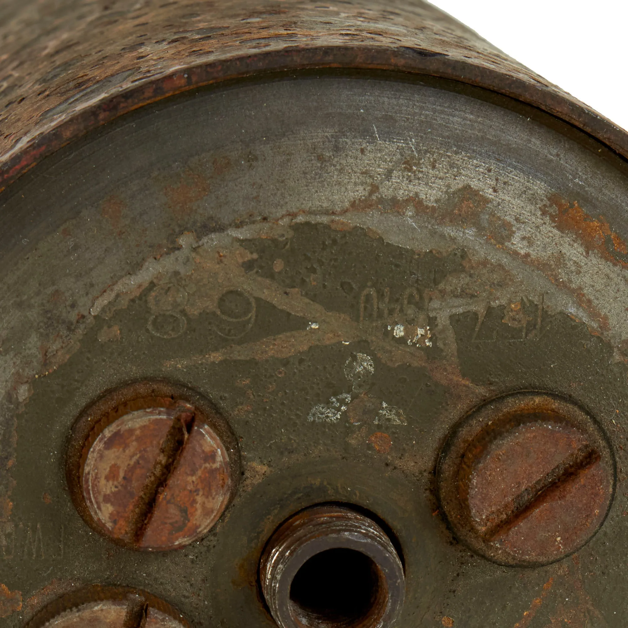 Original WWII German 1940 dated Bouncing Betty S-Mine with Pressure Fuse