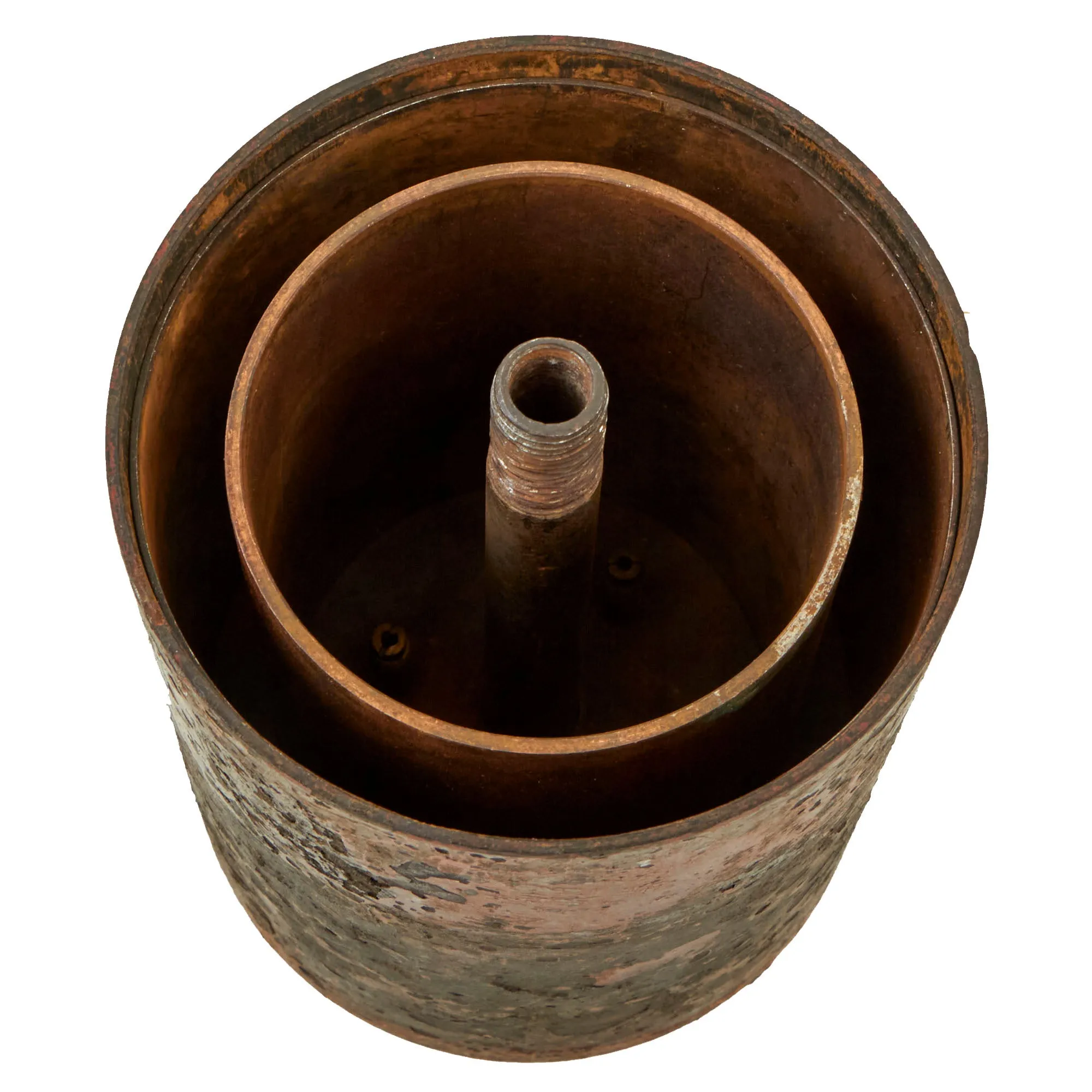 Original WWII German 1940 dated Bouncing Betty S-Mine with Pressure Fuse