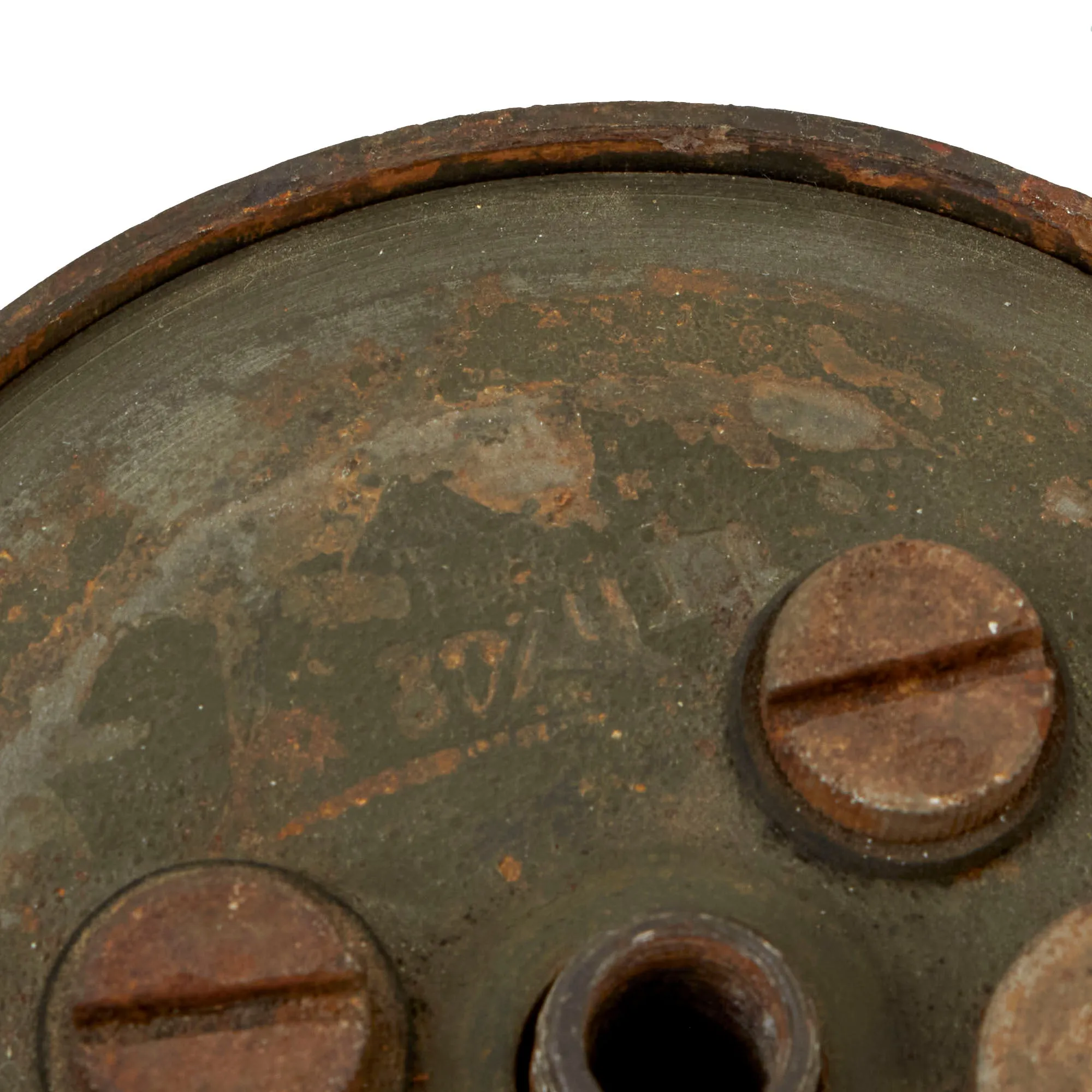 Original WWII German 1940 dated Bouncing Betty S-Mine with Pressure Fuse