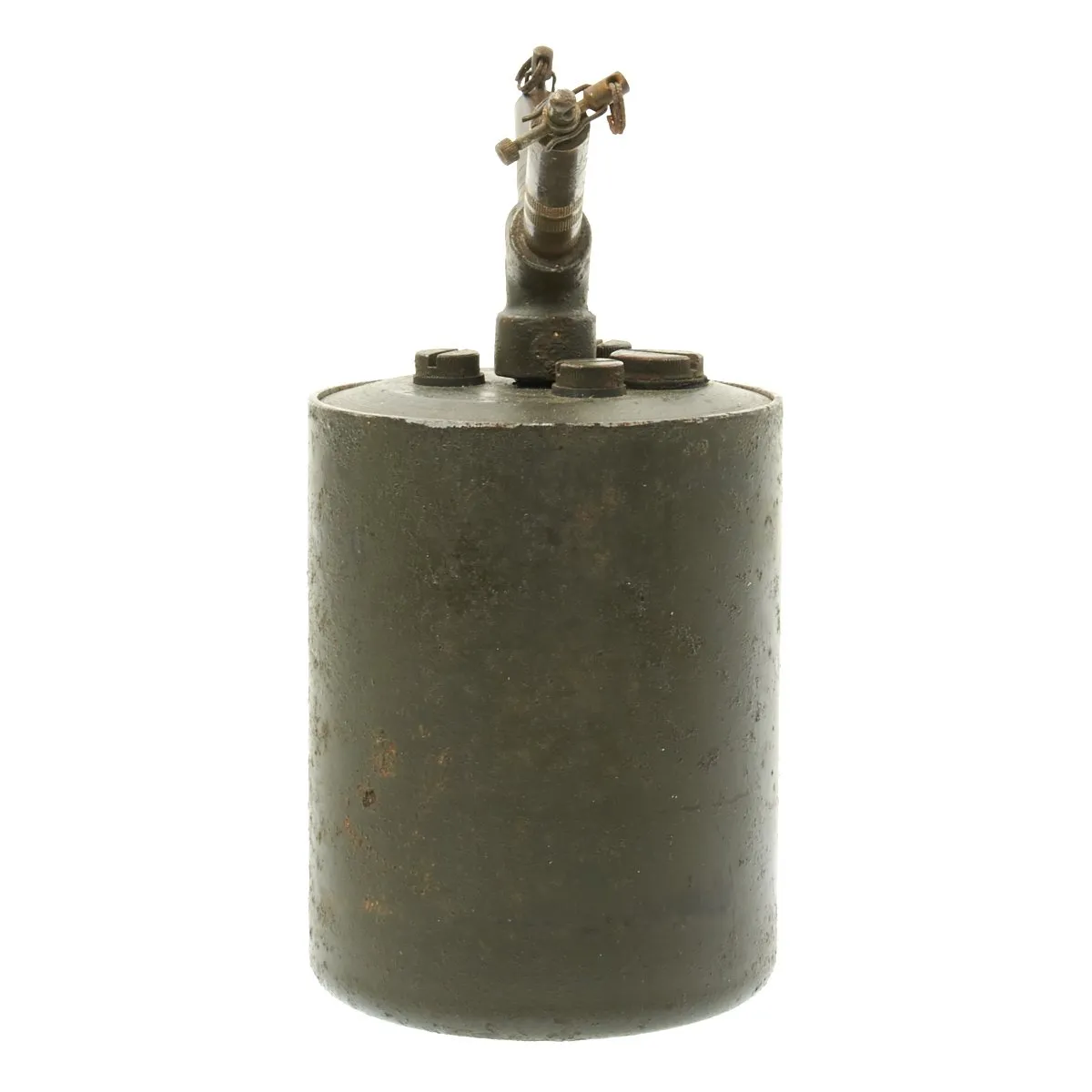 Original WWII German 1940-dated Bouncing Betty S-Mine with Shrapnel and Mock Explosive
