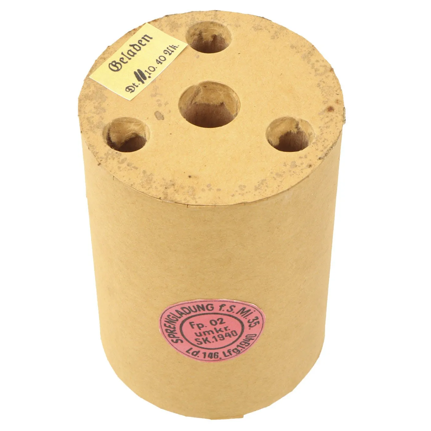 Original WWII German 1940 dated Bouncing Betty S-Mine with Shrapnel and Mock Explosive
