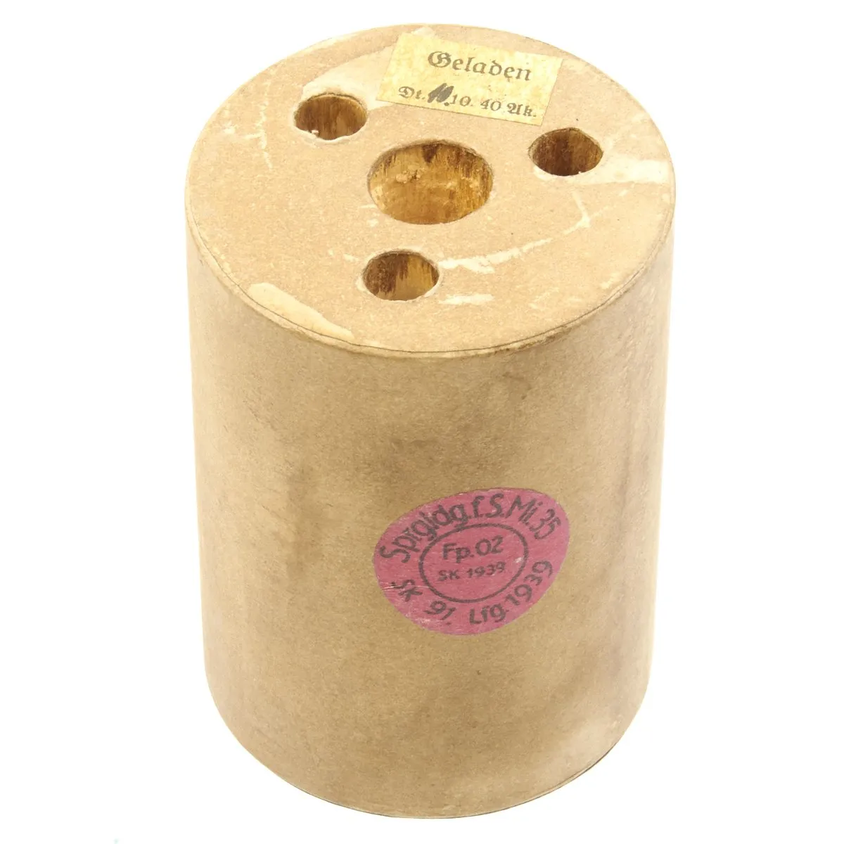 Original WWII German 1940-dated Bouncing Betty S-Mine with Shrapnel and Mock Explosive