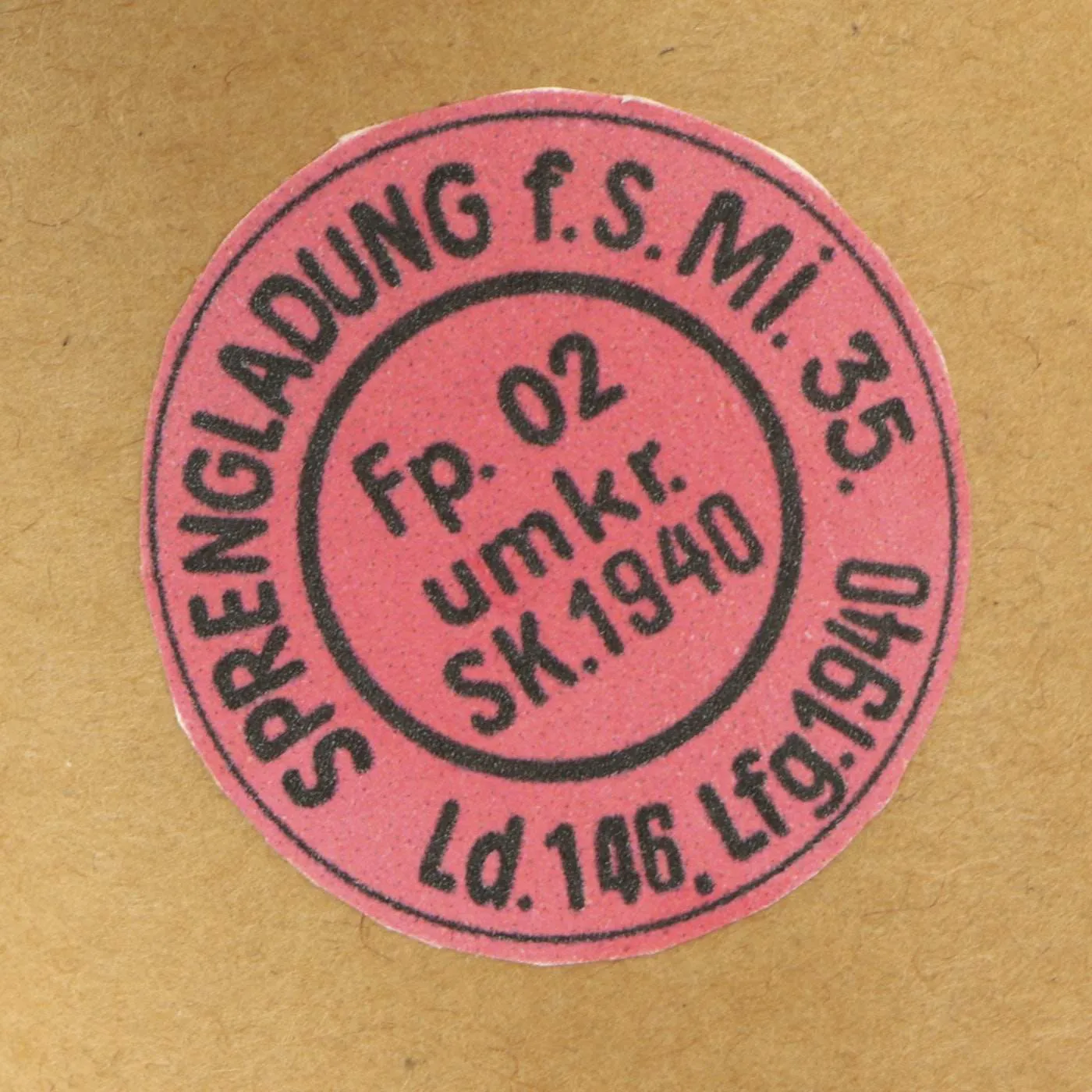 Original WWII German 1940 dated Bouncing Betty S-Mine with Shrapnel and Mock Explosive