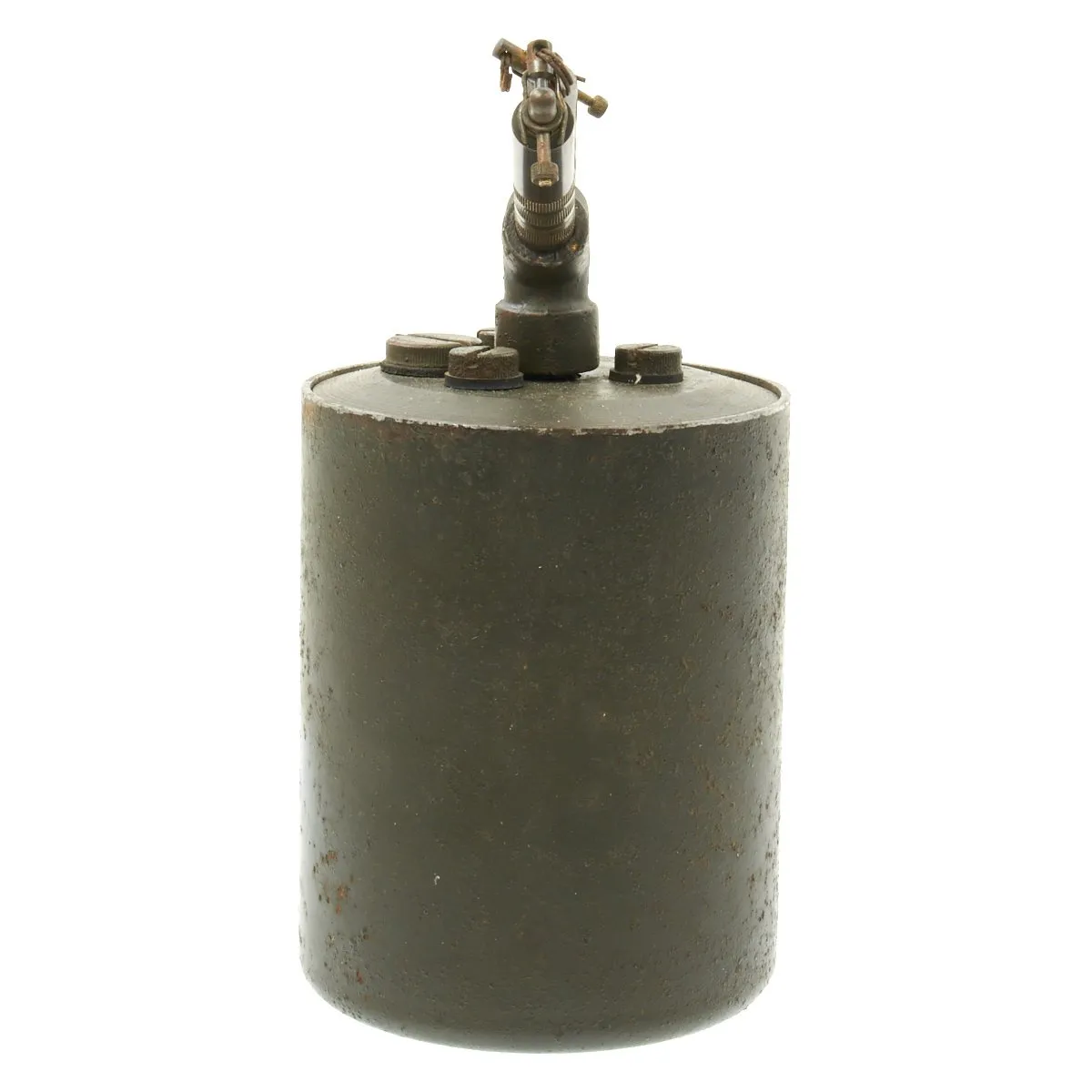 Original WWII German 1940-dated Bouncing Betty S-Mine with Shrapnel and Mock Explosive