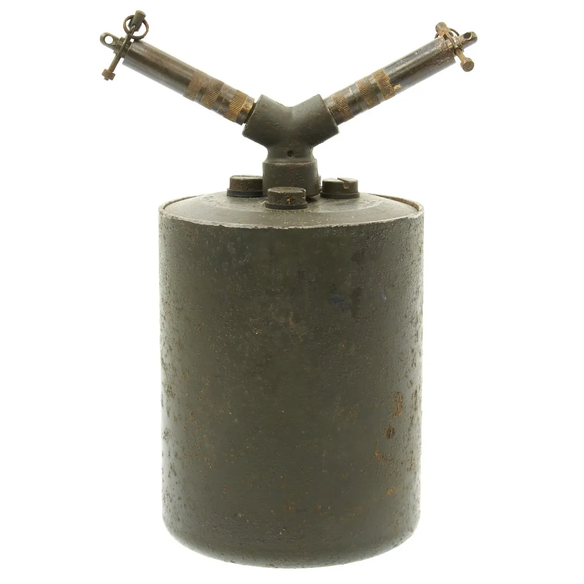 Original WWII German 1940-dated Bouncing Betty S-Mine with Shrapnel and Mock Explosive