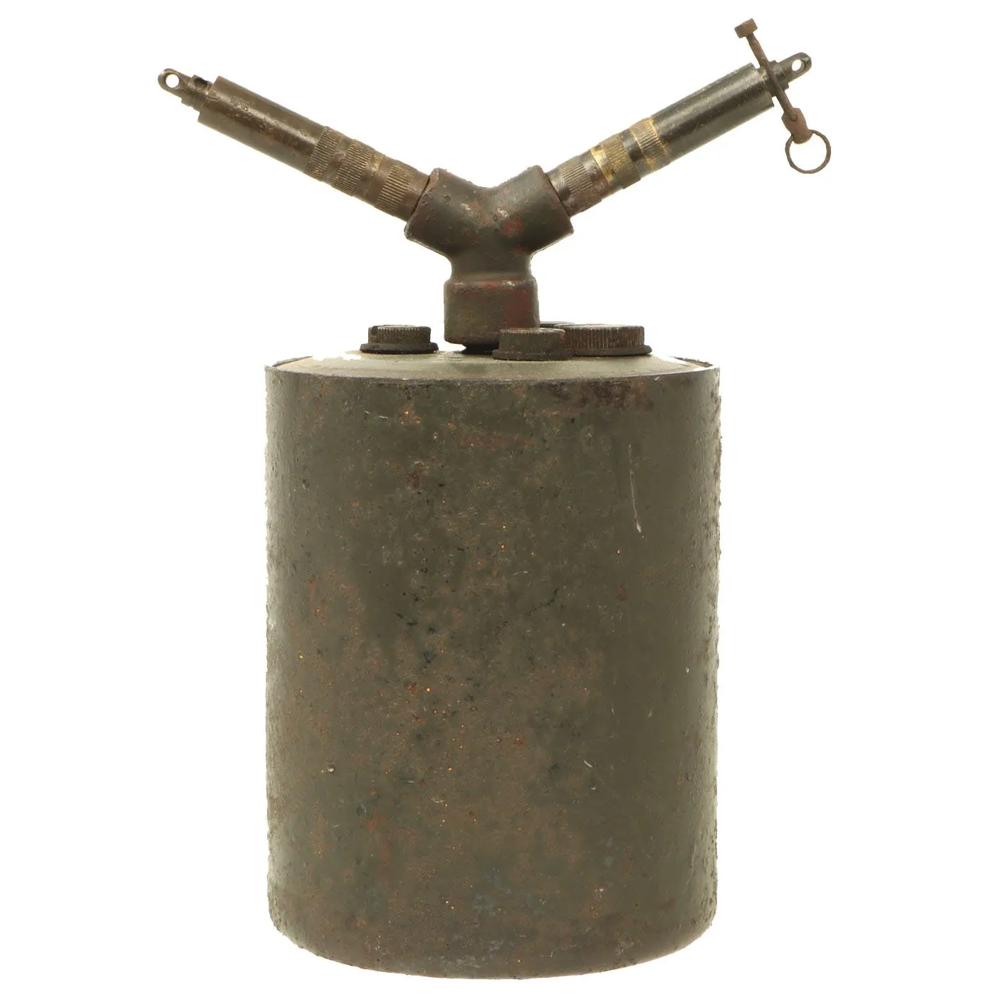 Original WWII German 1940 dated Bouncing Betty S-Mine with Shrapnel and Mock Explosive