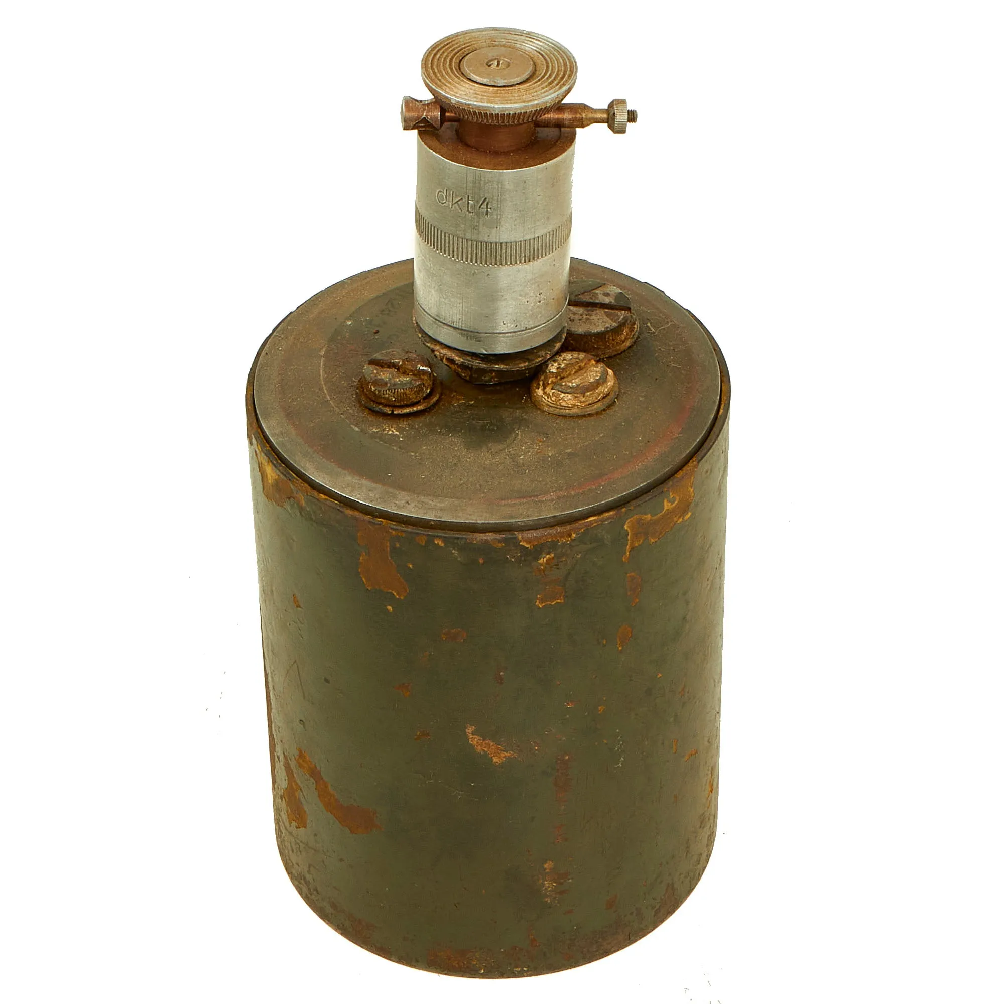 Original WWII German 1940 dated Bouncing Betty S-Mine with Shrapnel, Pressure Fuse and Pressure 35 Fuse